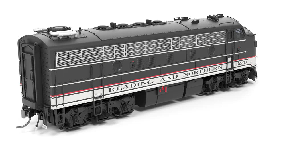 Broadway Limited 9706 HO Scale EMD F9A Diesel Locomotive, Modern Excursion Appearance Reading and Northern #270 Paragon4 Sound/DC/DCC