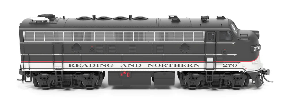 Broadway Limited 9706 HO Scale EMD F9A Diesel Locomotive, Modern Excursion Appearance Reading and Northern #270 Paragon4 Sound/DC/DCC