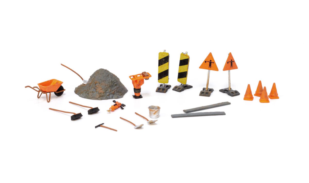 Woodland Scenics A1851 HO Scale Road Crew Details Scenic Accents (20 pcs)