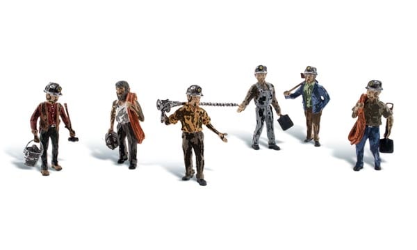 Woodland Scenics A1933 HO Scale, Miners (6pcs)