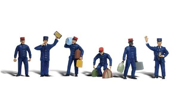 Woodland Scenics A2131 N Scale Train Personnel Scenic Accents (8 pcs)