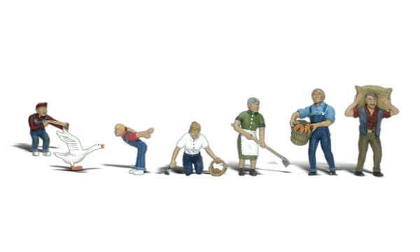 Woodland Scenics A2152 N Scale Farm People (7 pcs)