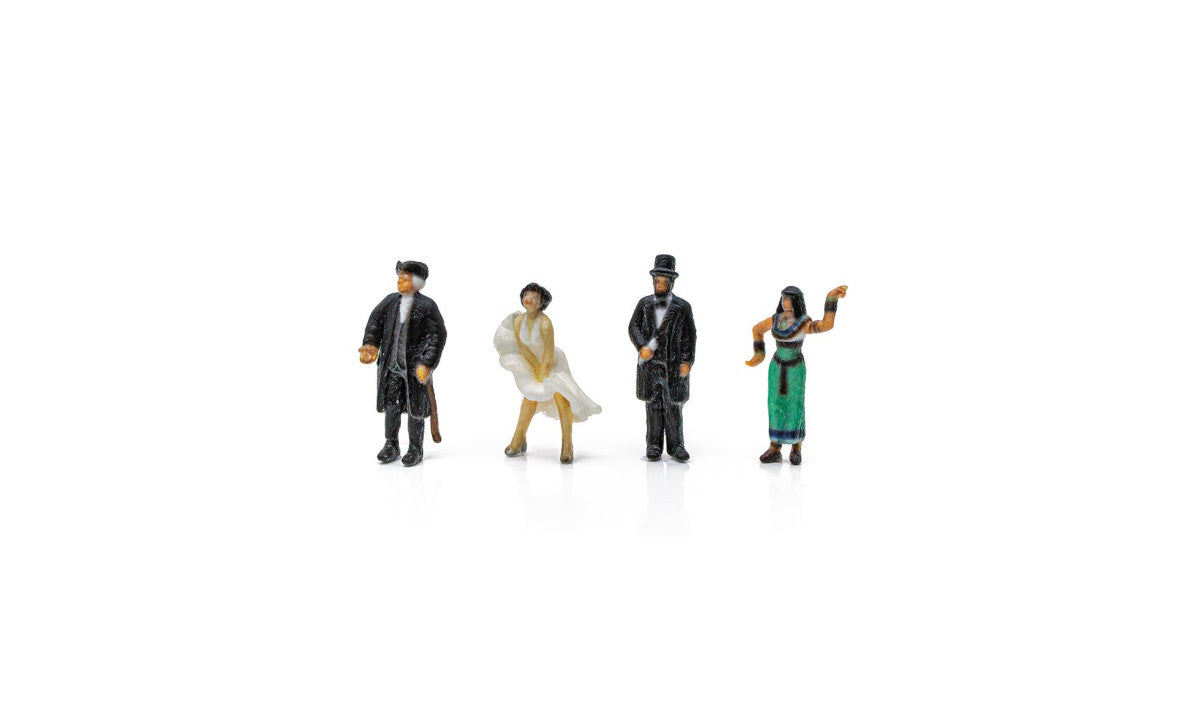 Woodland Scenics 2871 N Scale Historical Figures, Find Me Figures (4 pcs)