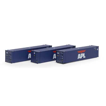 Athearn 17898 N Scale, 45' Container 3 Pack, APL