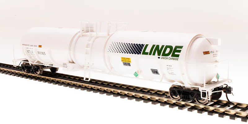 Broadway Limited 6155 HO Scale, Cryogenic Tank Car, Linde UTLX #80060 & 80065, 2 Pack