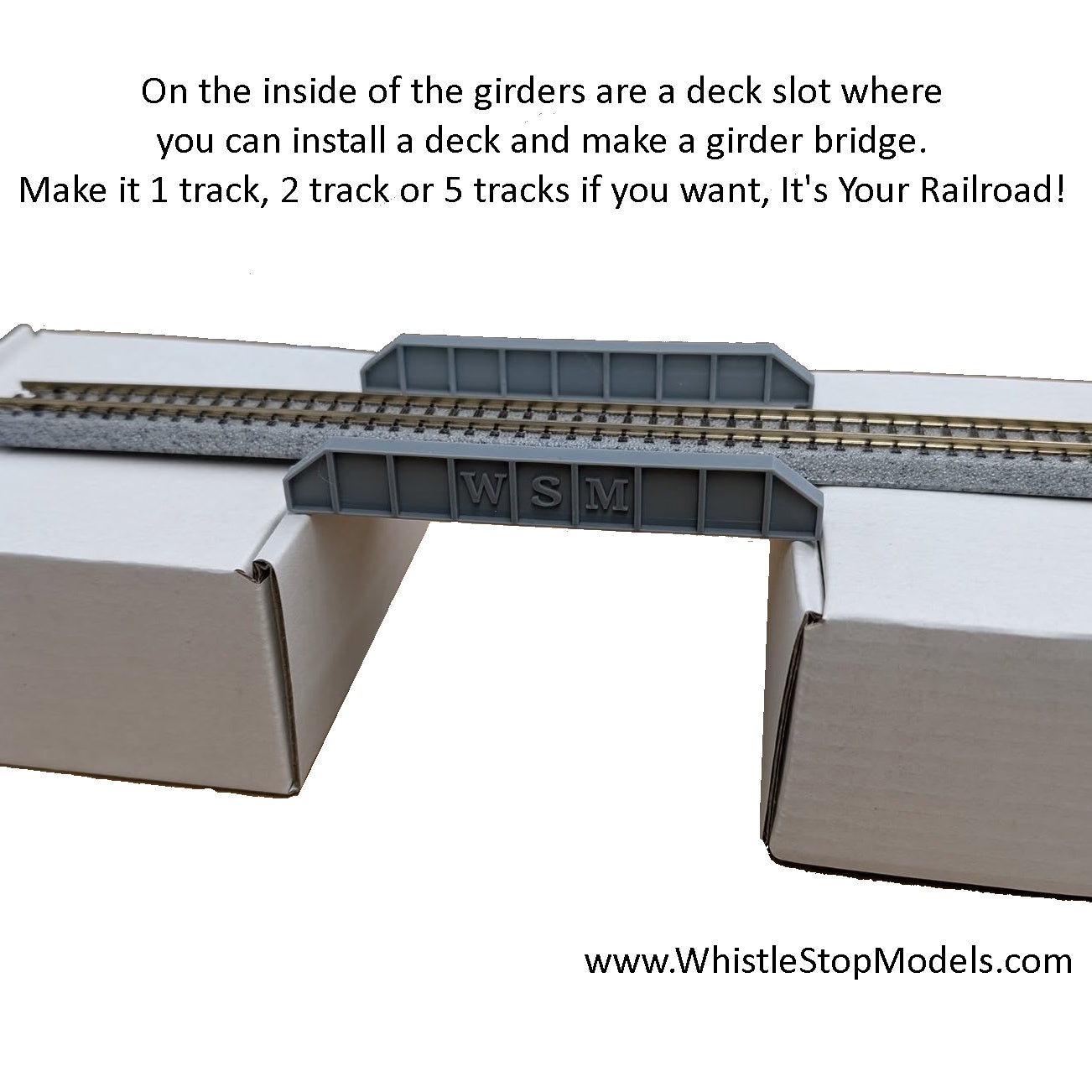 Whistle Stop Models HO9020 HO Scale Bridge Girder Load, Resin 3D Printed, Highly Detailed (2 pcs)