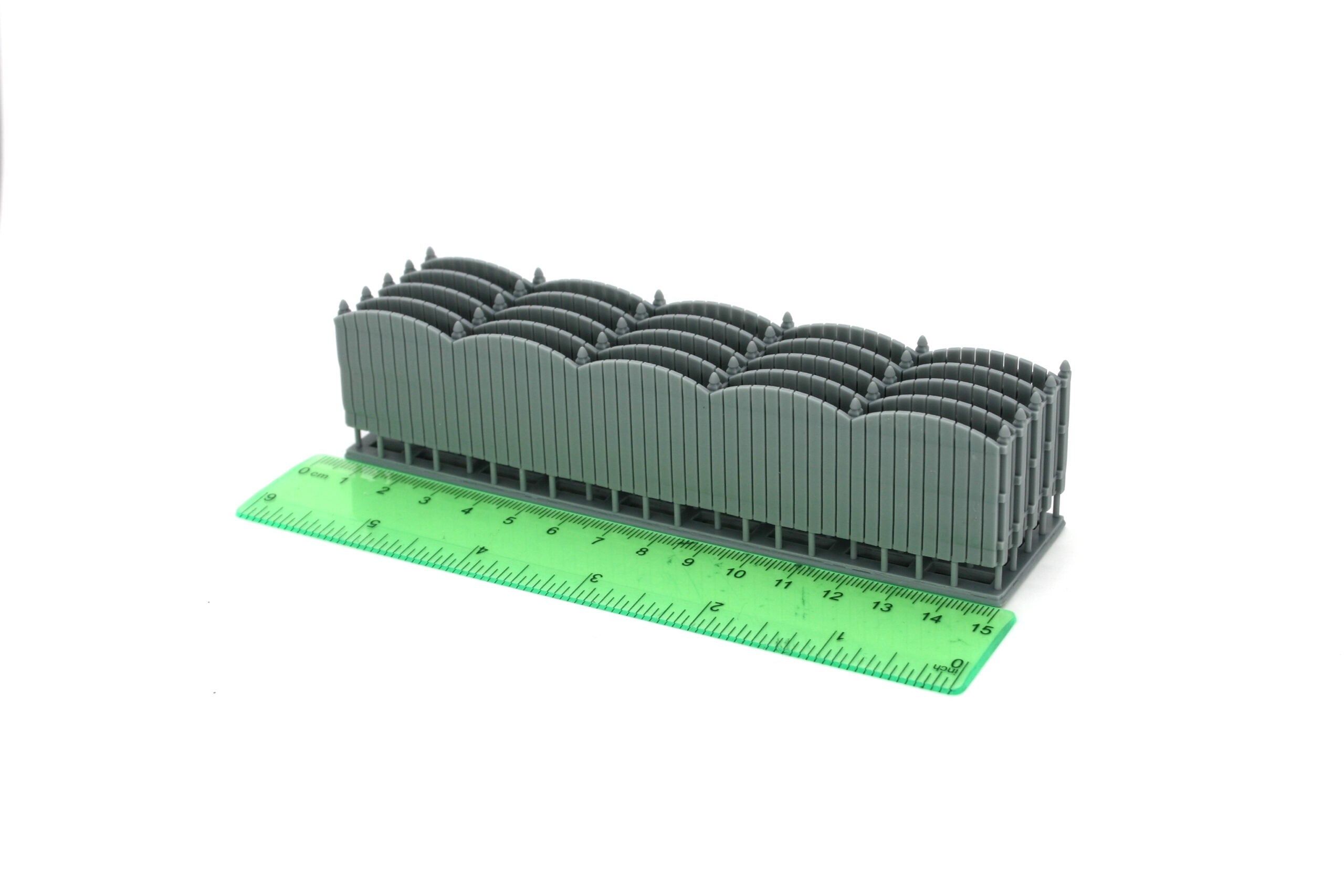 Whistle Stop Models HO2011 HO Scale 6' Wood Scallop Fence, 3D Printed, Highly Detailed