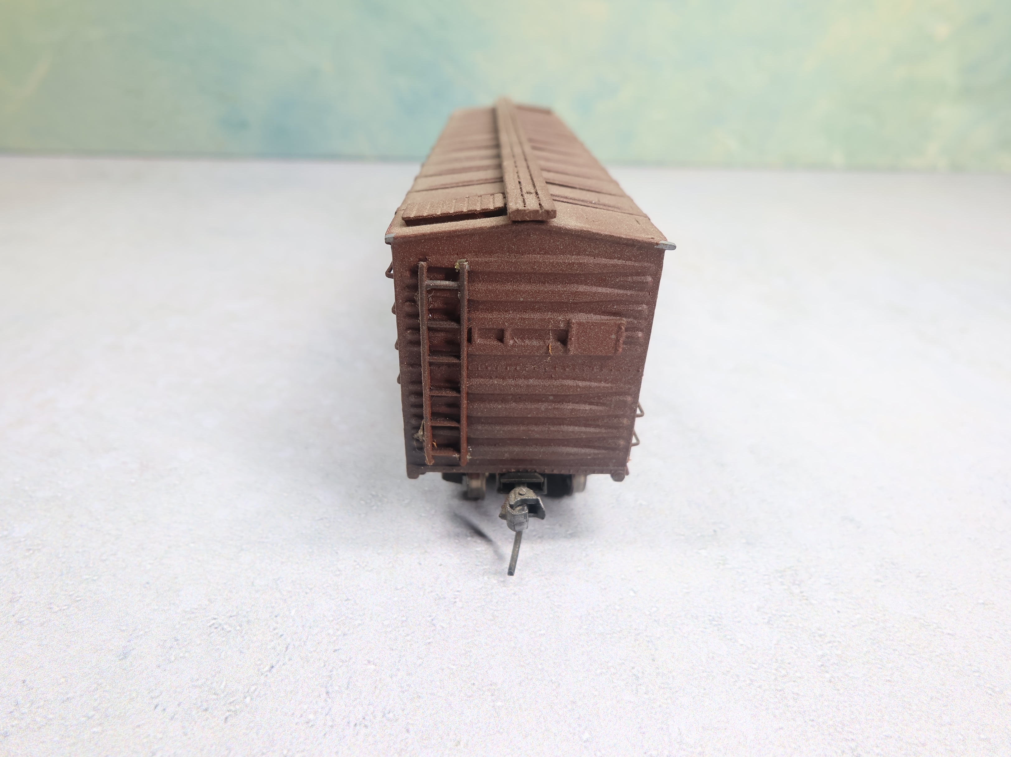 USED HO Scale 42' Wooden Box Car Rock Island RI #62083 Custom Wood Built Kit