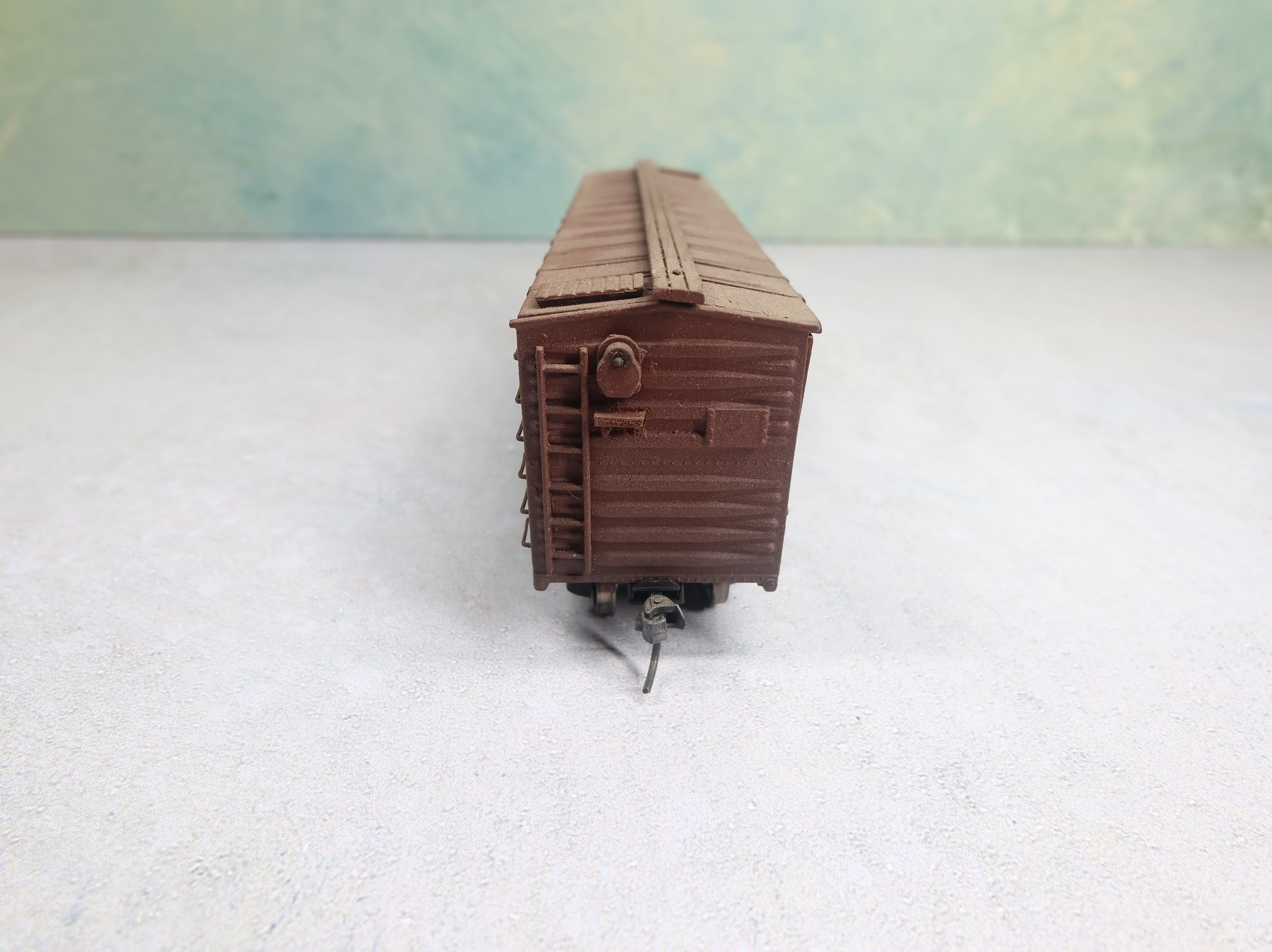 USED HO Scale 42' Wooden Box Car Rock Island RI #62083 Custom Wood Built Kit