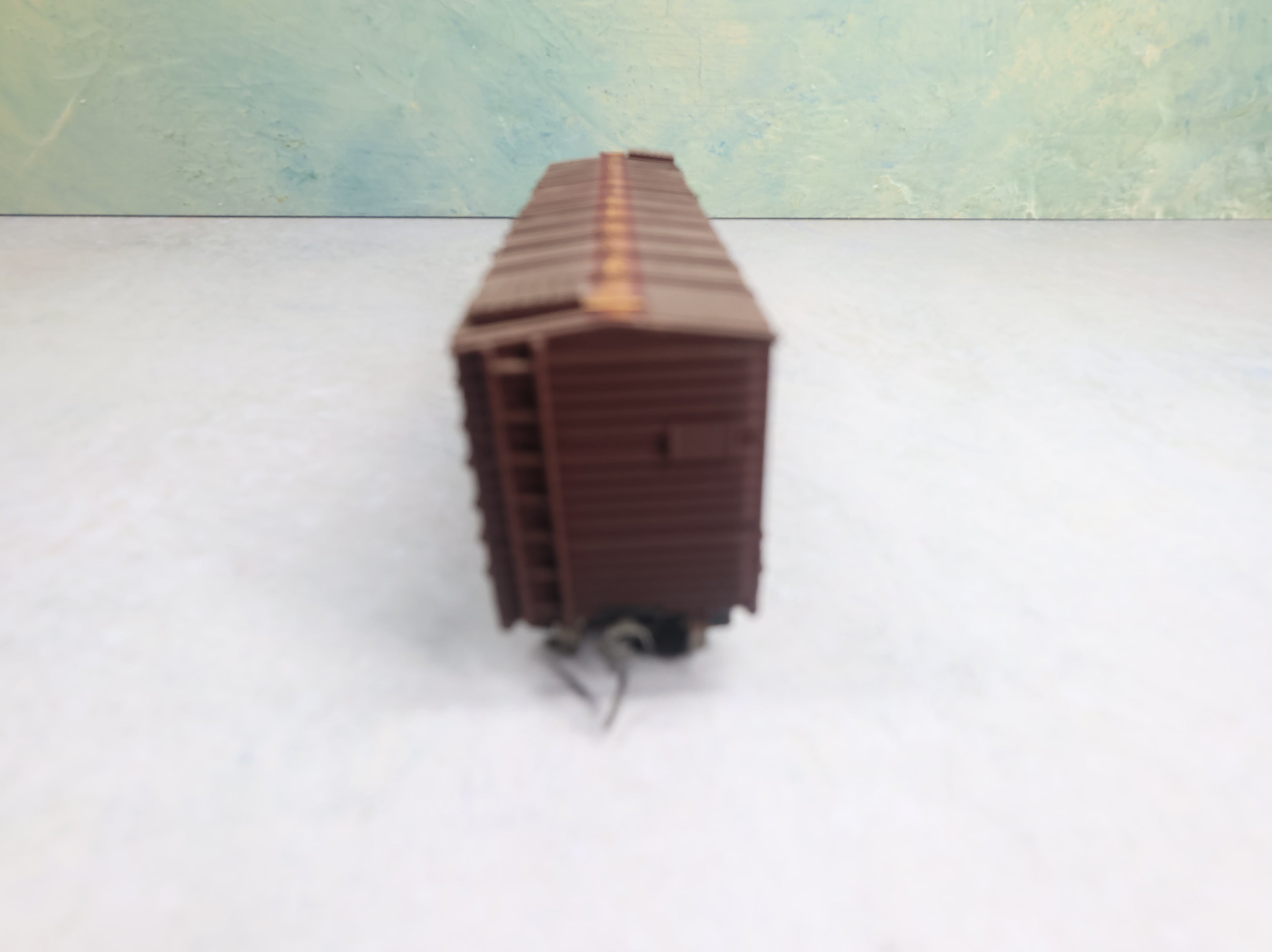 USED HO Scale 42' Wooden Box Car Cotton Belt SSW #38847 Weathered Wood Built Kit