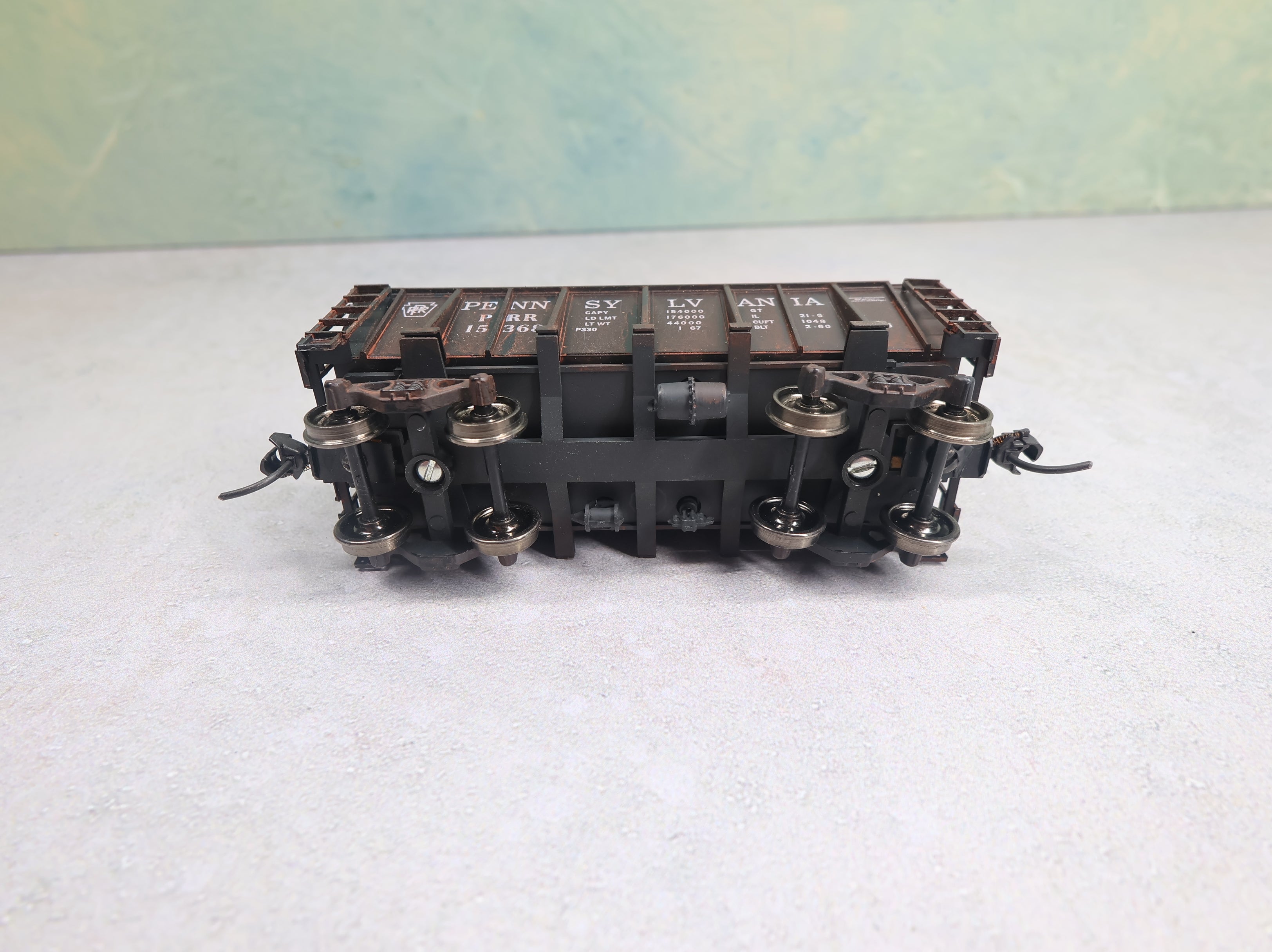 USED Roundhouse HO Scale Lo-Side Ore Car Pennsylvania PRR #15368 Weathered