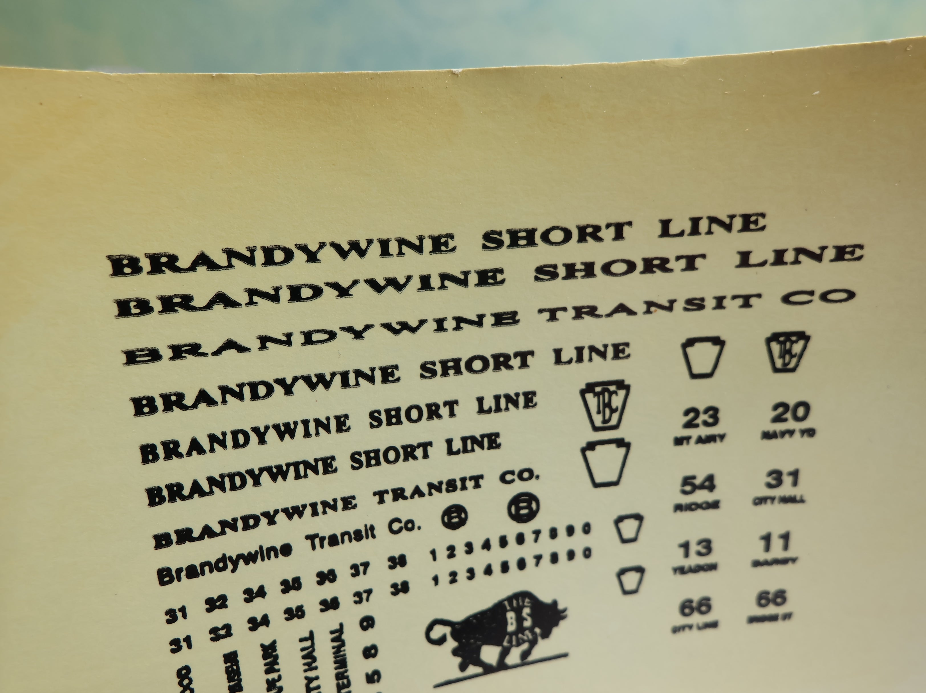 USED HO Scale Brandywine Shortline Black Decals
