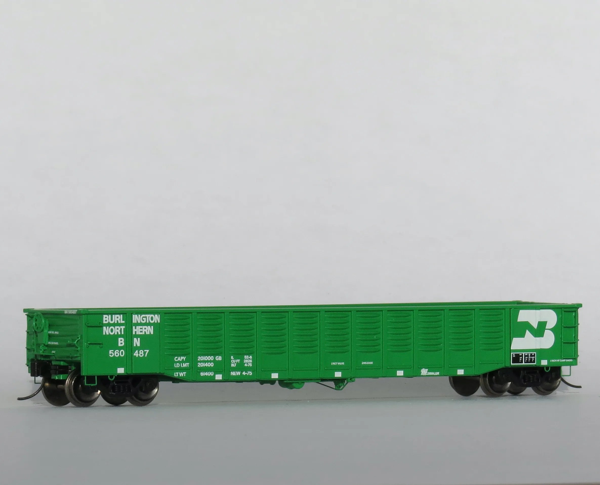 Trainworx 2521120 N Scale, 52' Gondola, Burlington Northern #560533