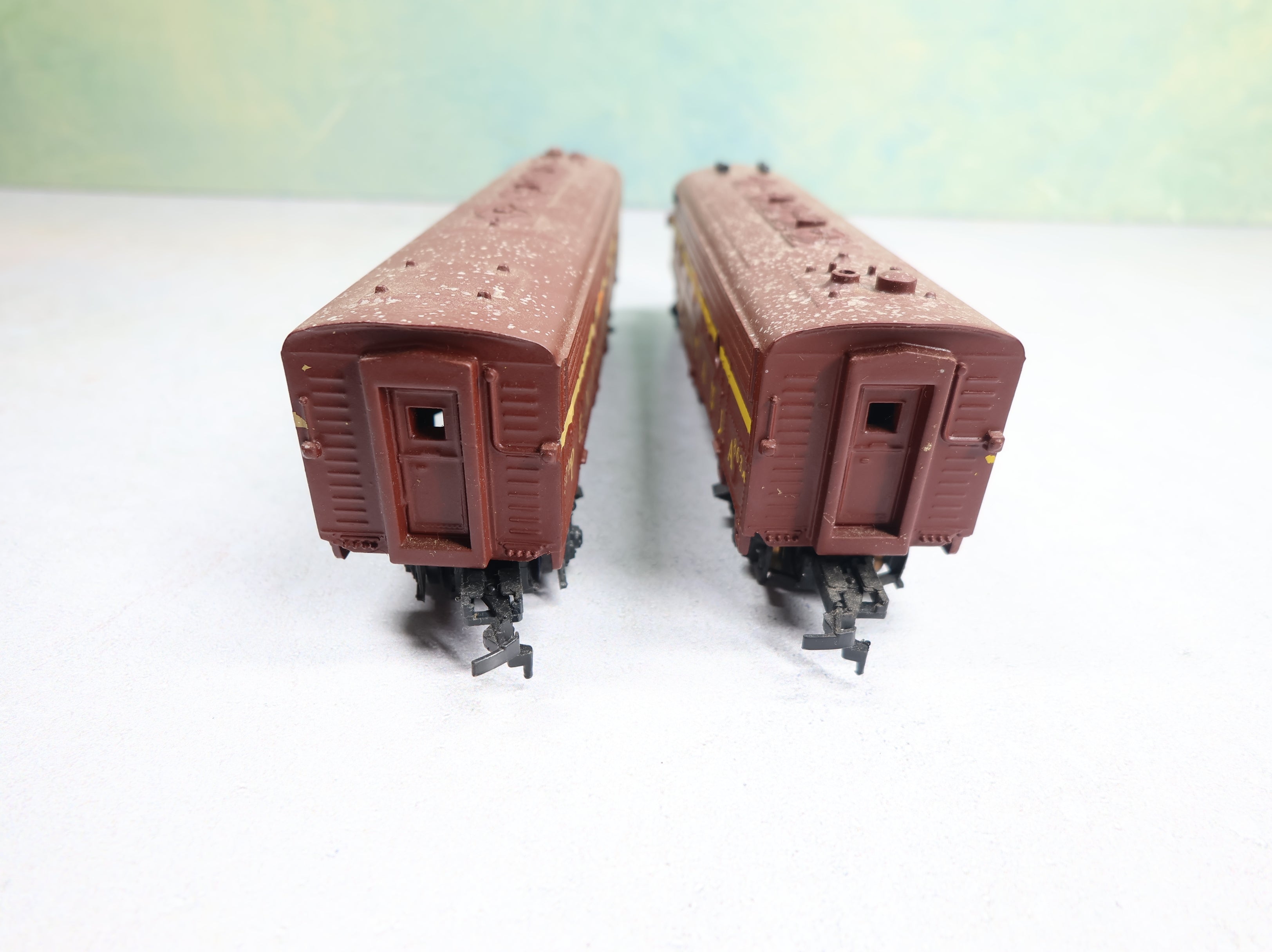 USED Life-Like HO Scale AB Diesel Locomotive Pair Pennsylvania #863 & 571 Custom