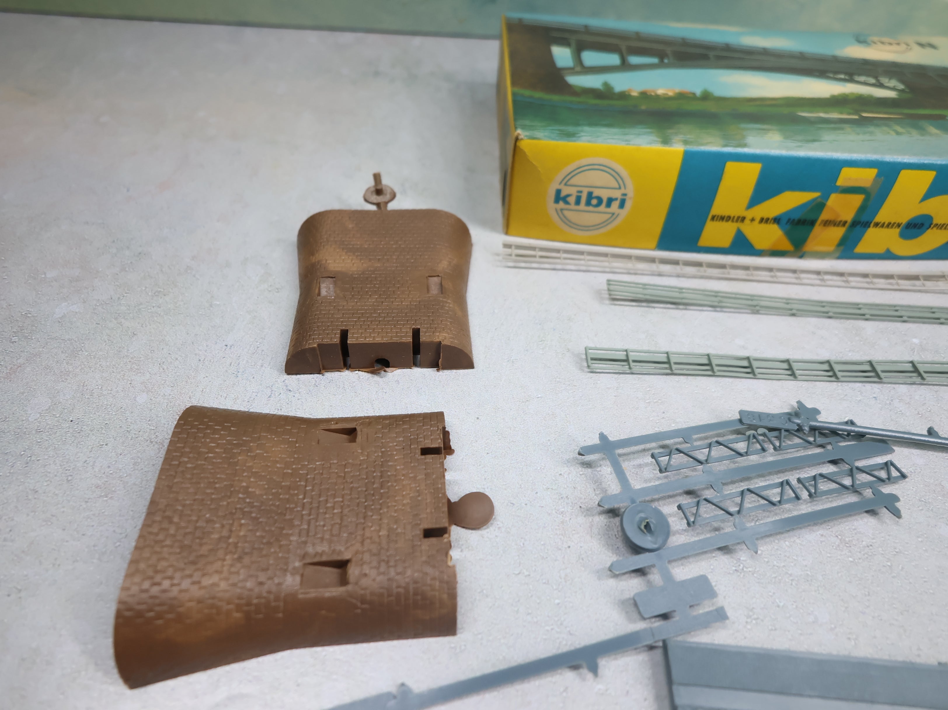 USED Kibri 7622 N Scale Steel Bridge with Arch (Single or Double Track) KIT