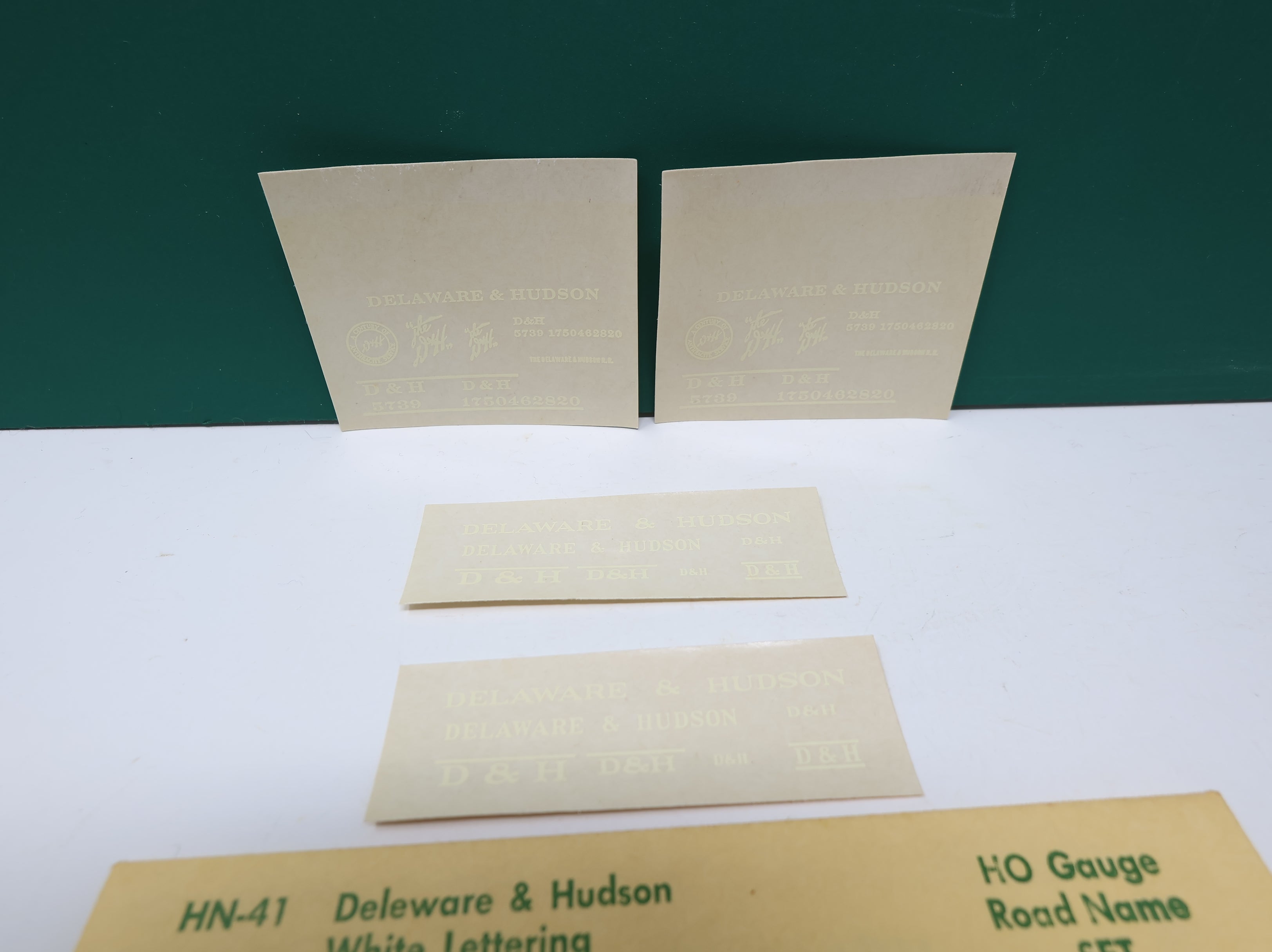 USED Champ Decals HN41 HO Scale D&H White Lettering Decals