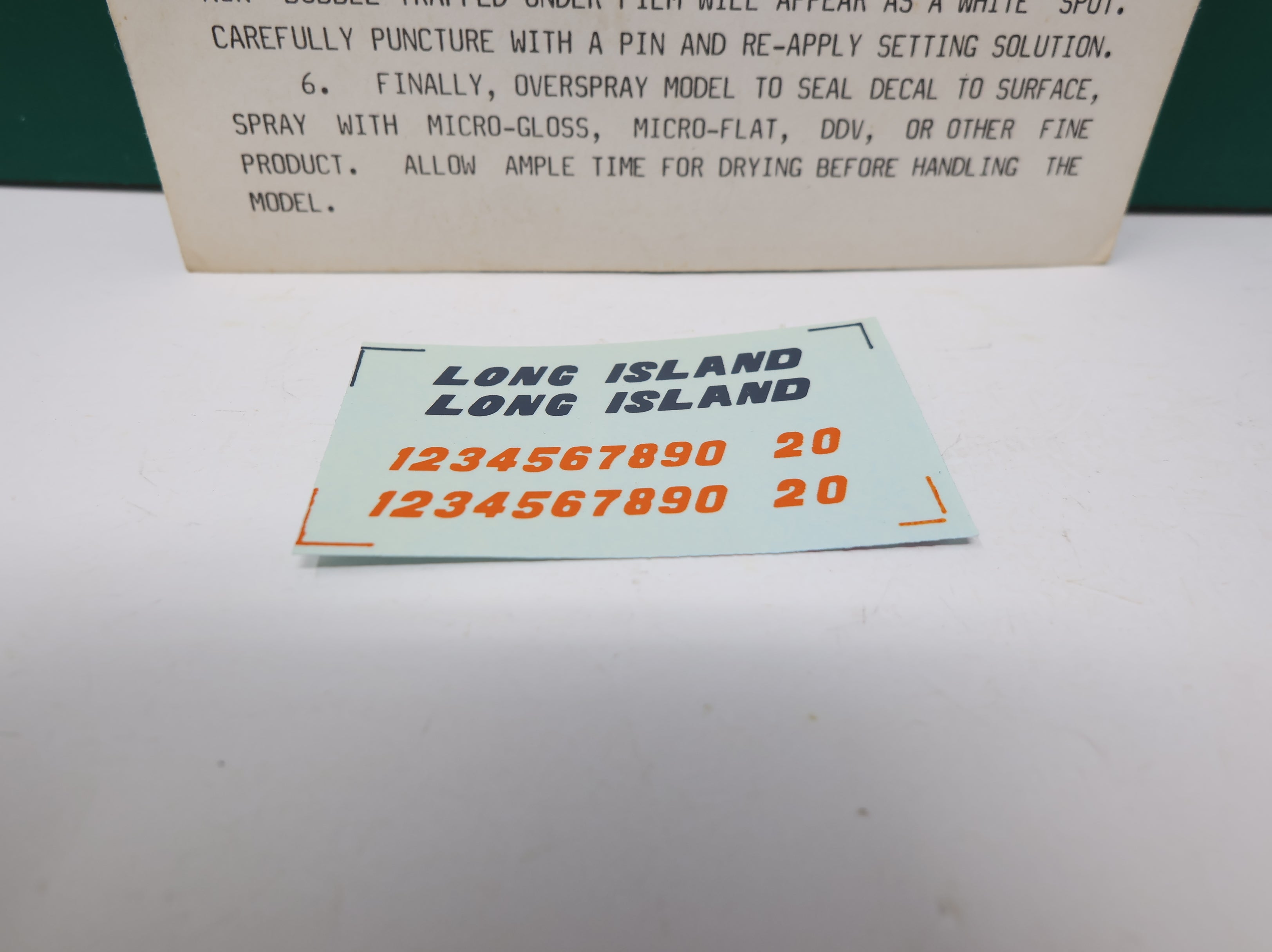 USED Wagon Custom Decals HO Scale Long Island Railroad Decals