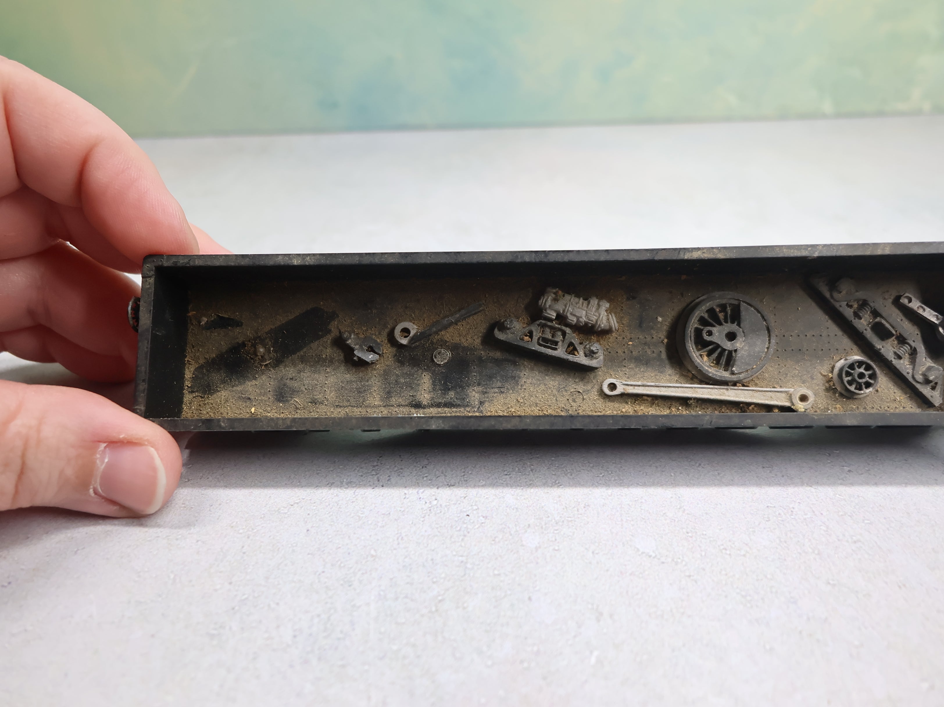 USED Athearn HO Scale 50' Gondola Erie Lackawanna EL #15487 Scrap Load