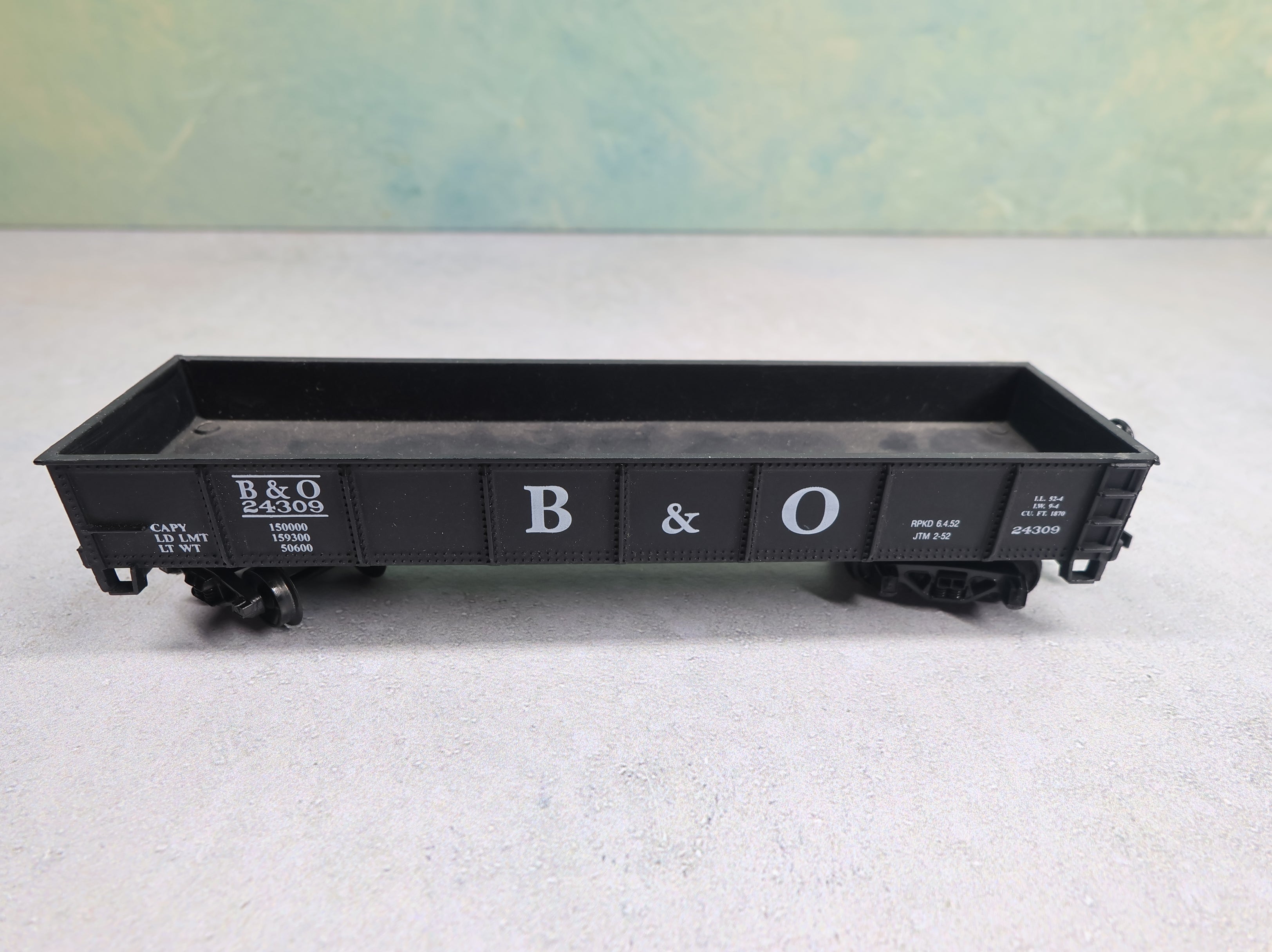 USED Life-Like HO Scale 40' Gondola Baltimore and Ohio B&O #24309