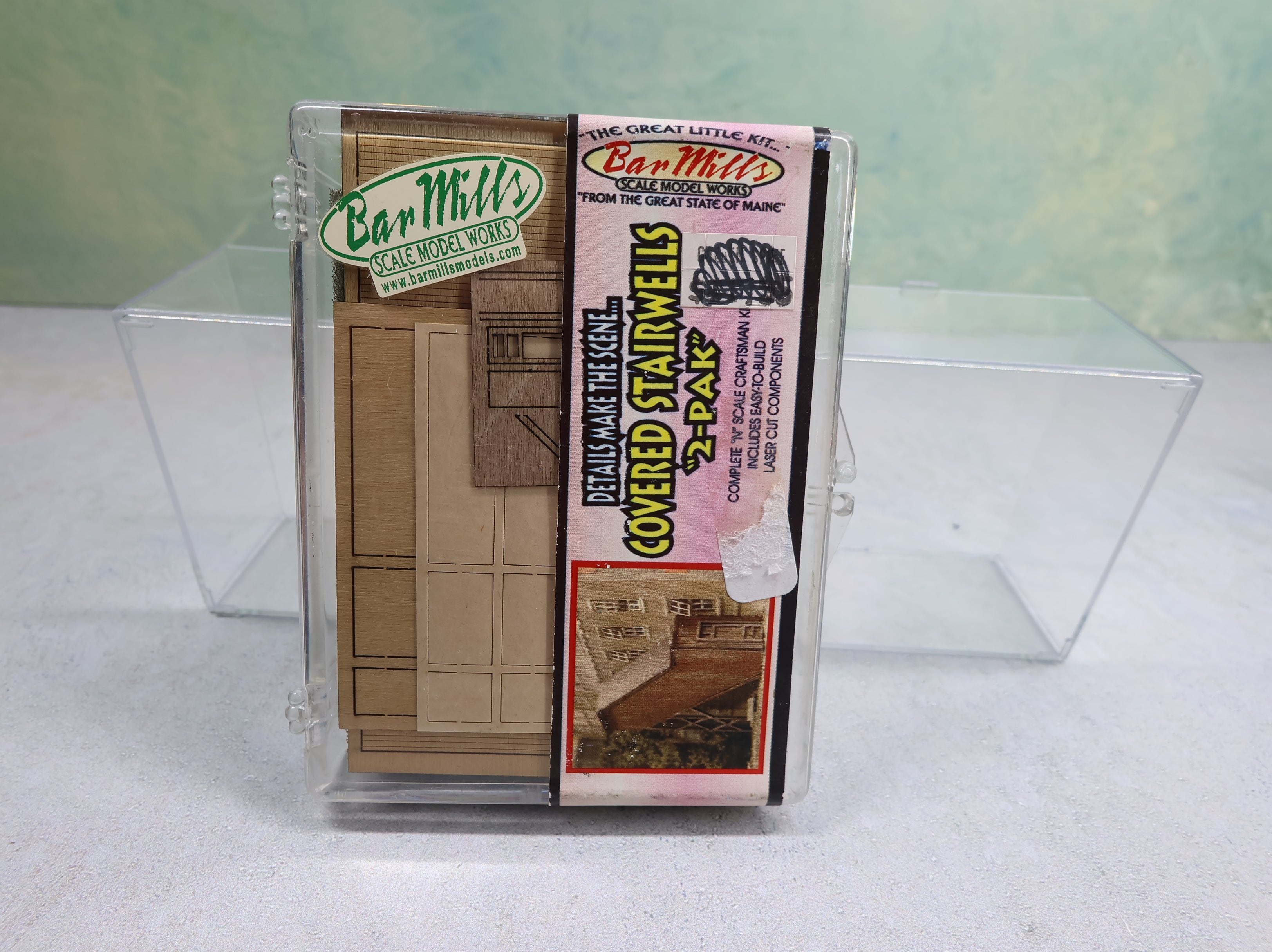 Bar Mills 305 N Scale Laser Cut Covered Stairwells KIT (2 pcs)