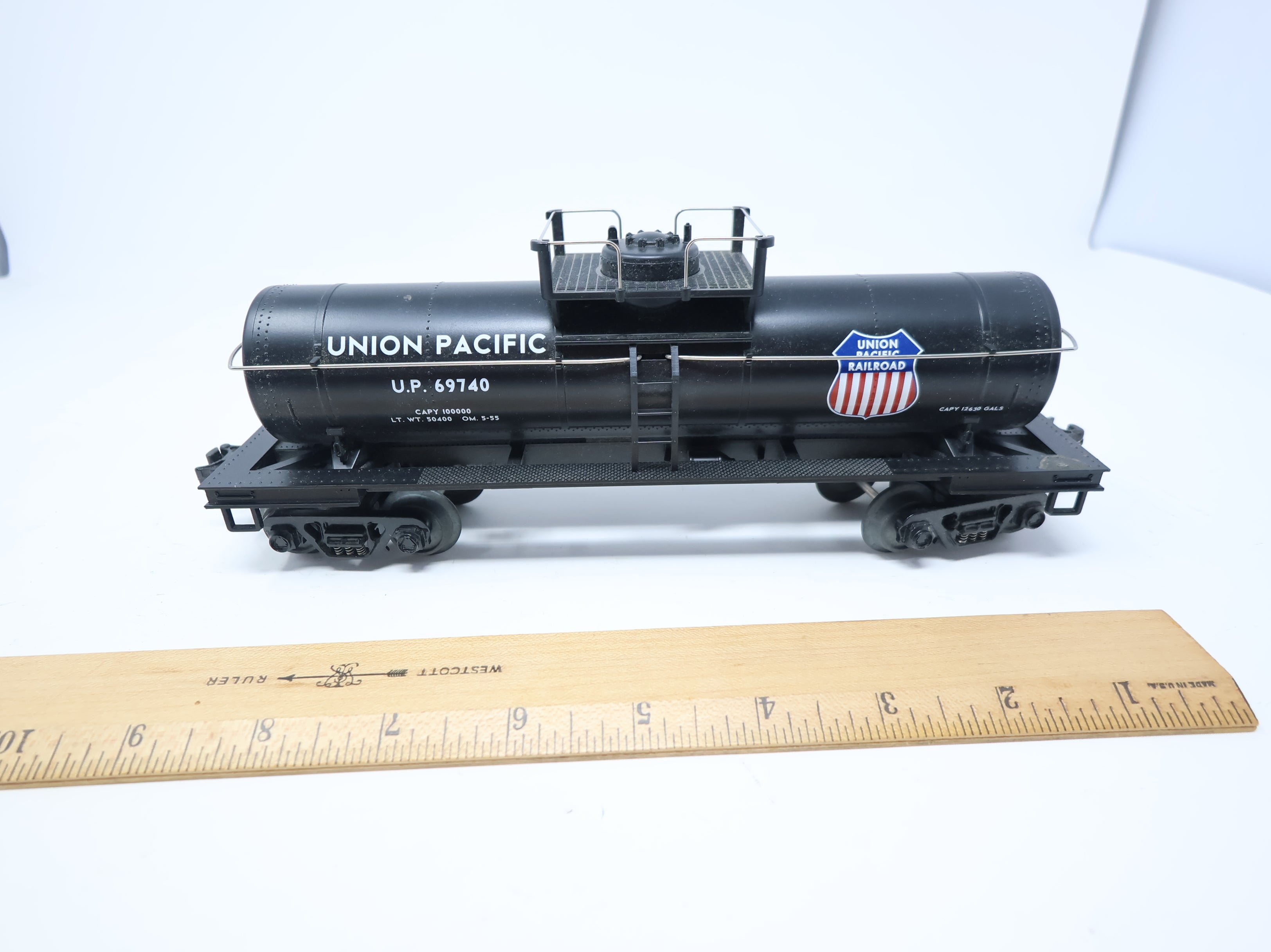 USED MTH Rail King O Single Dome Tank Car Union Pacific UP #69740 O Gauge