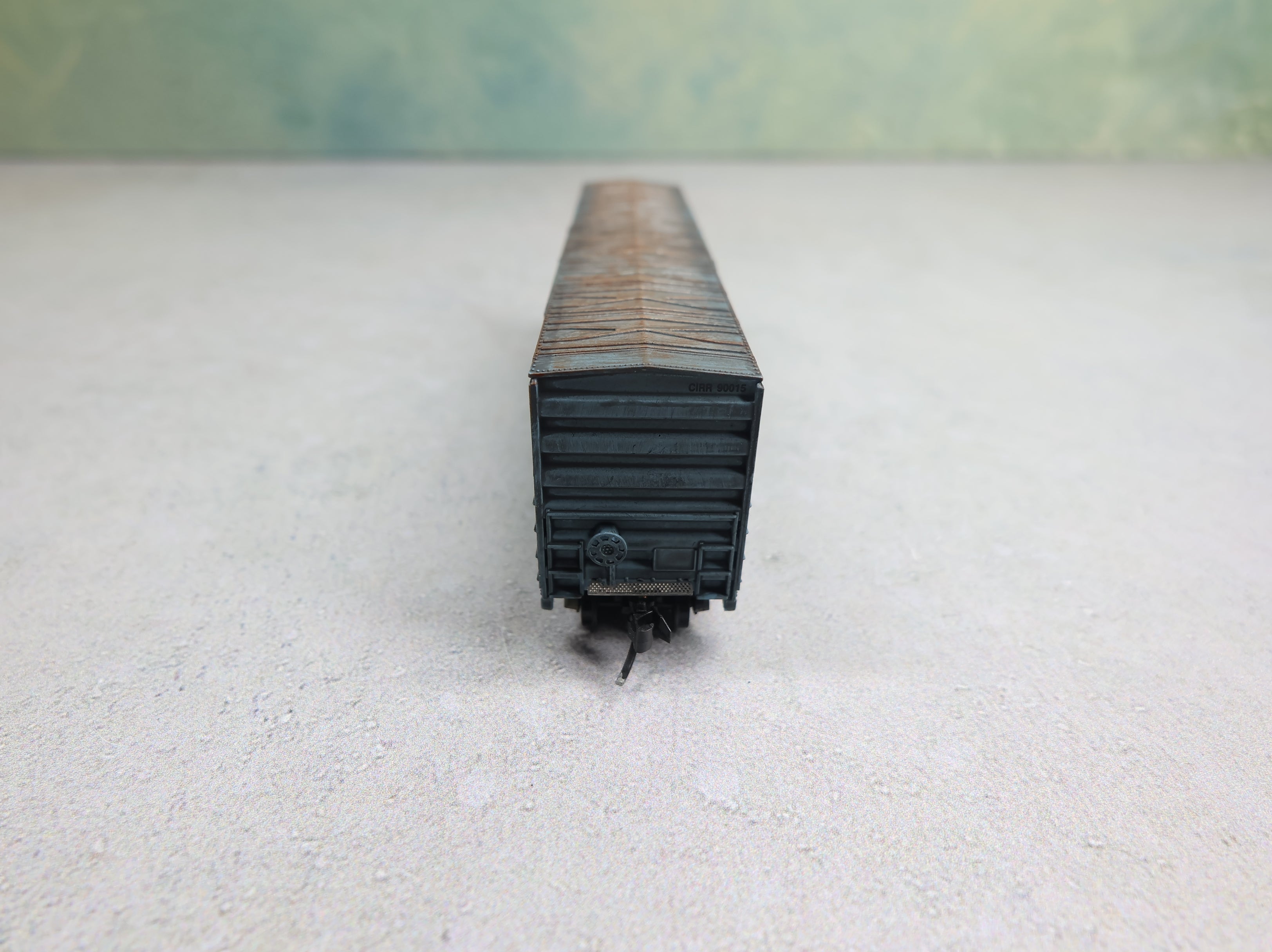 USED Fox Valley Models 80105 N Scale FMC 5347 Box Car Chattahoochee Industrial CIRR #90015 Weathered