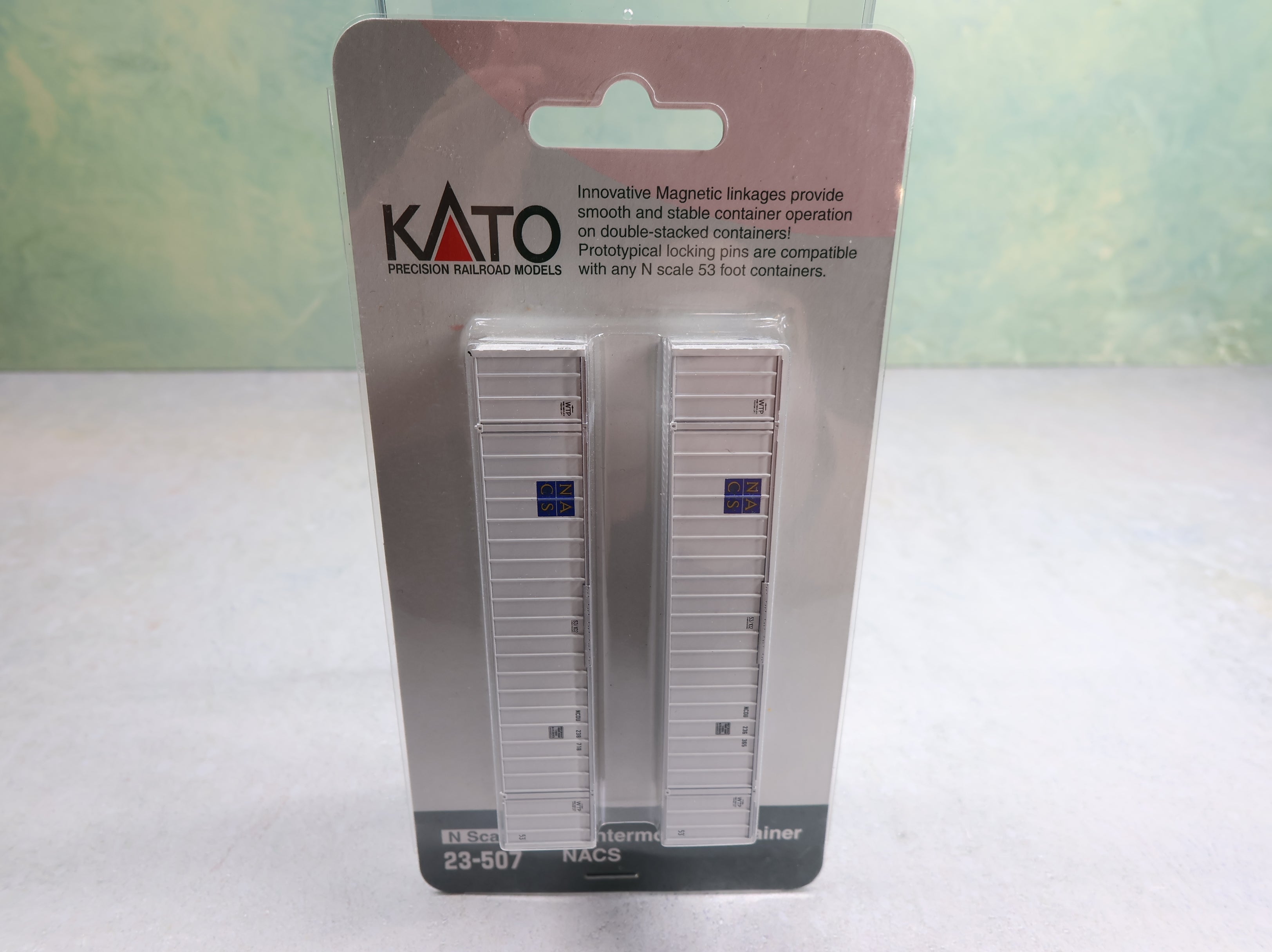 KATO #23-507 N Scale 53' Intermodal Container NACS (2 pcs)