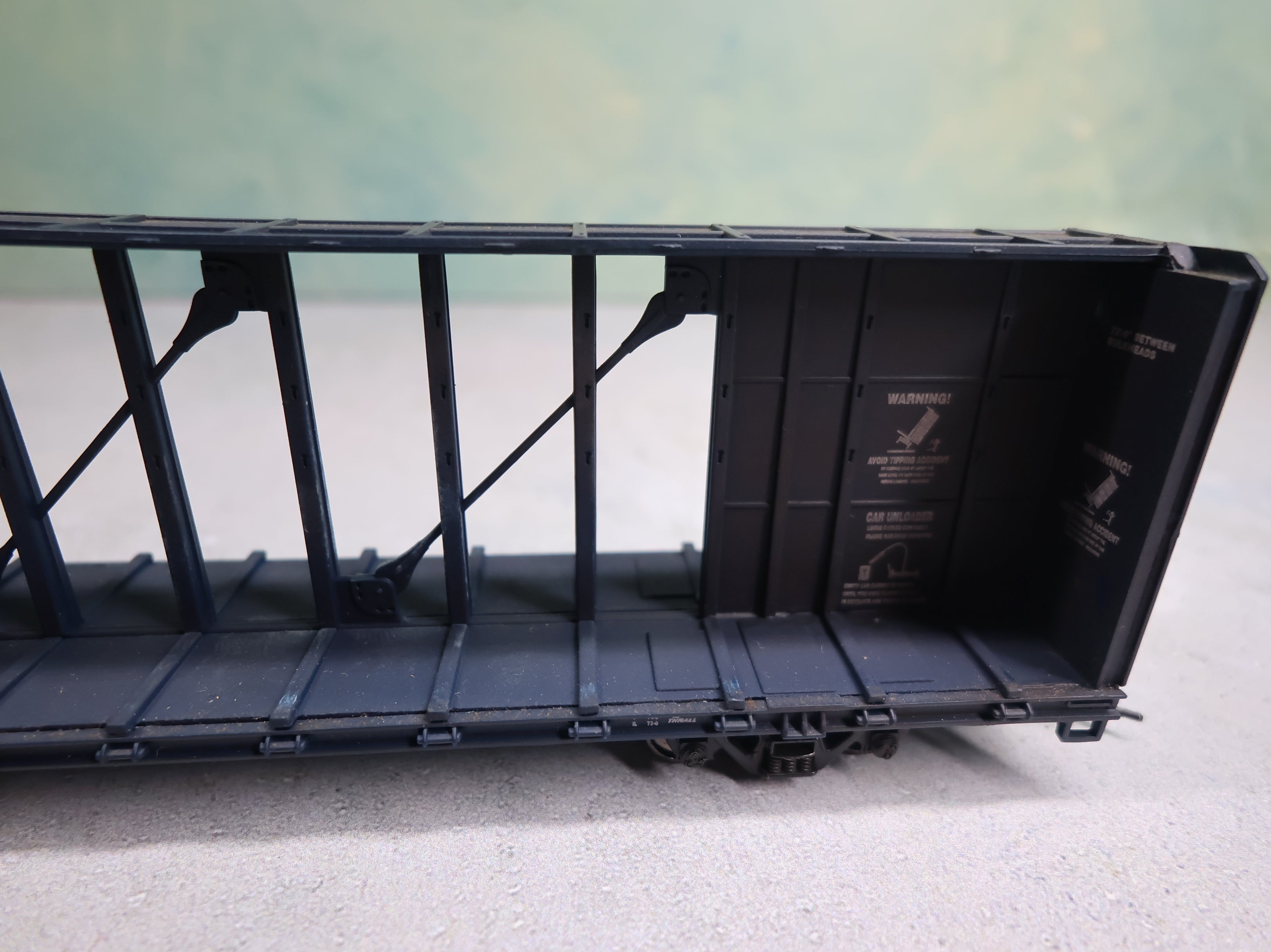 USED Walthers HO Scale Centerbeam Flat Car Copper Basin Railway CBRY #2140 Weathered