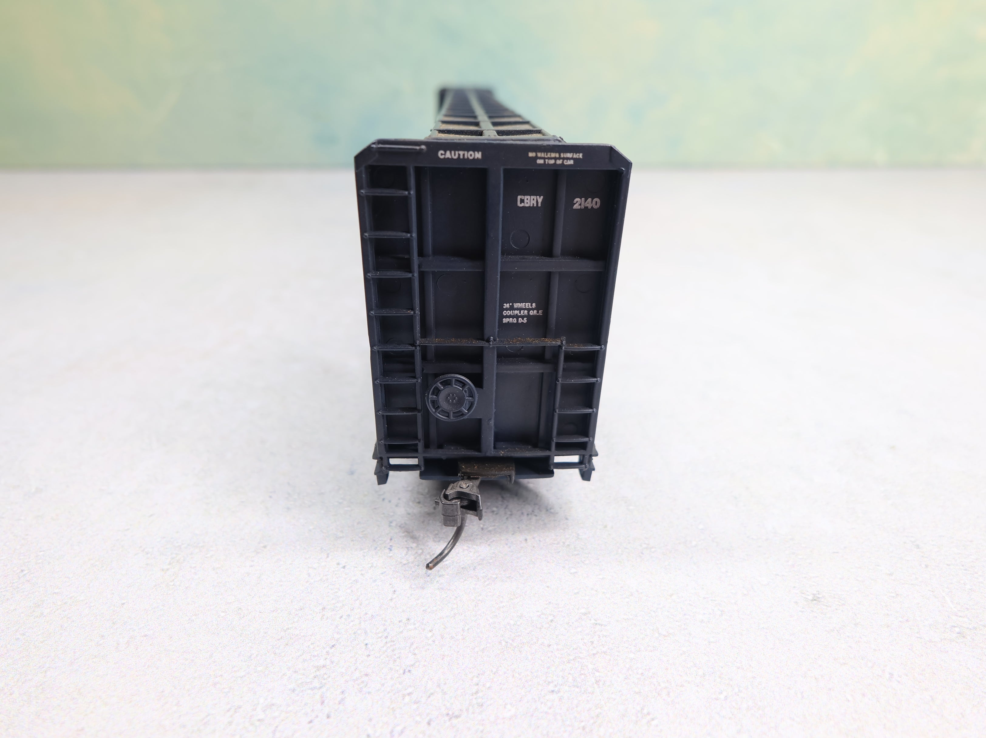 USED Walthers HO Scale Centerbeam Flat Car Copper Basin Railway CBRY #2140 Weathered