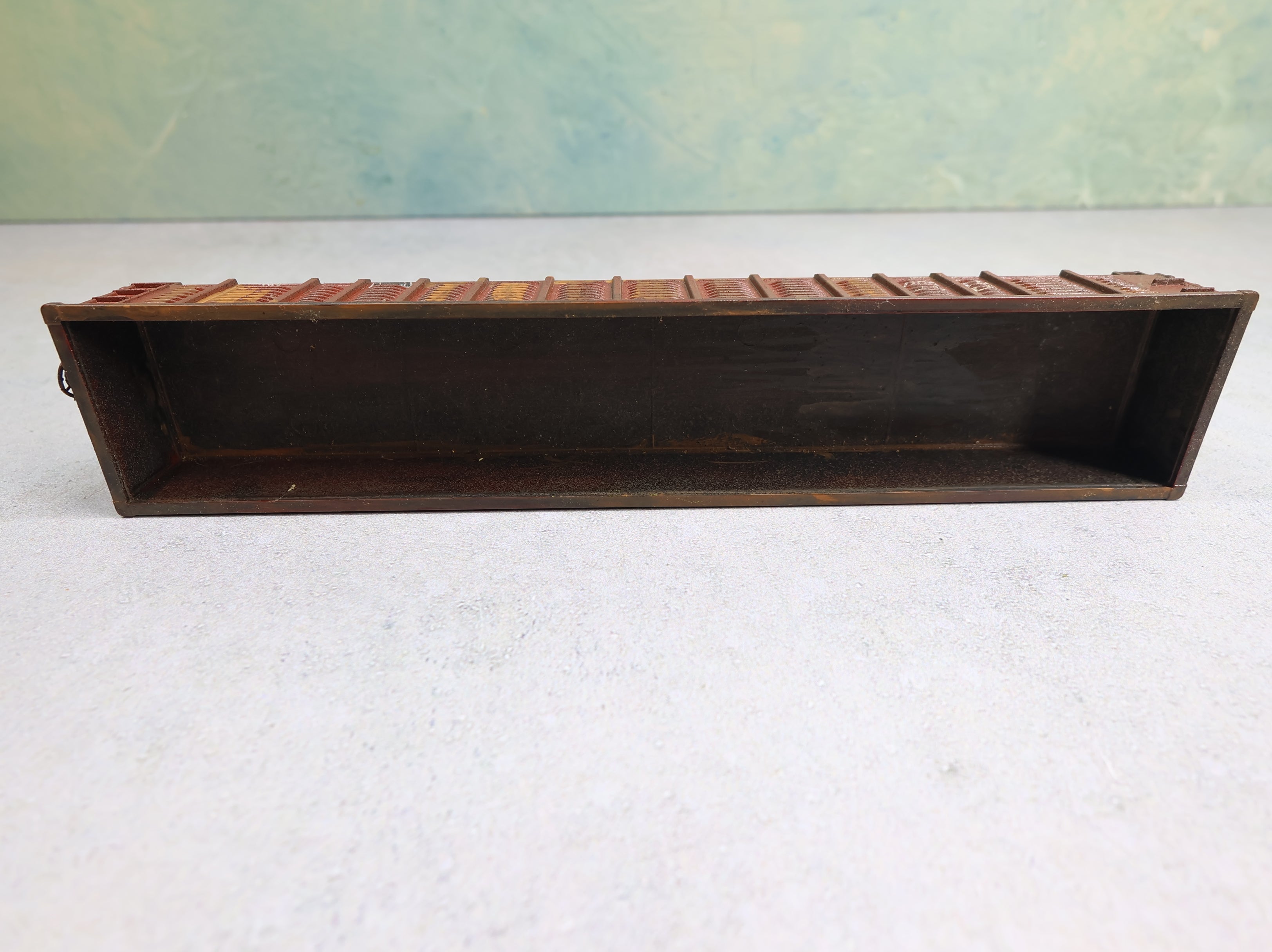 USED HO Scale 53' Ribbed Side Gondola Santa Fe ATSF #176660 Weathered