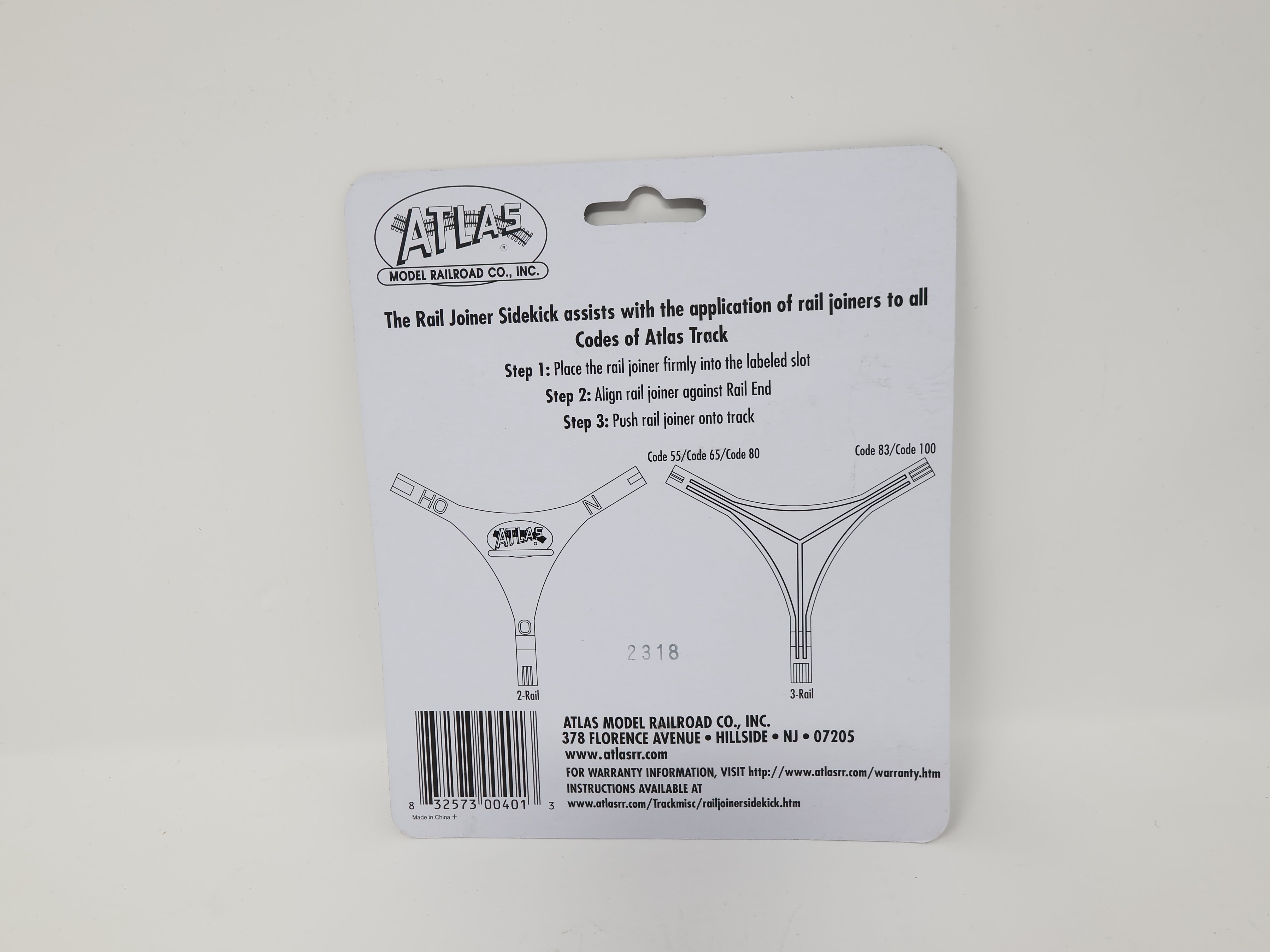 Atlas 401 MULTI Scale, Rail Joiner Sidekick (N, HO & O)