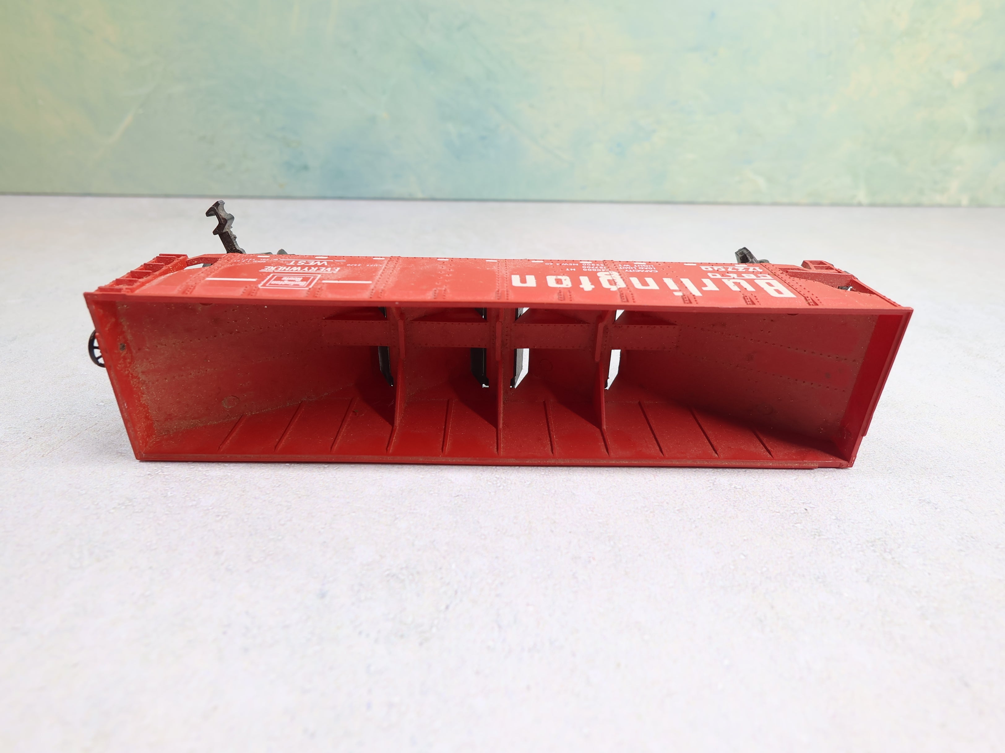 USED AHM HO Scale Operating Quad Hopper Burlington CB&Q #172700
