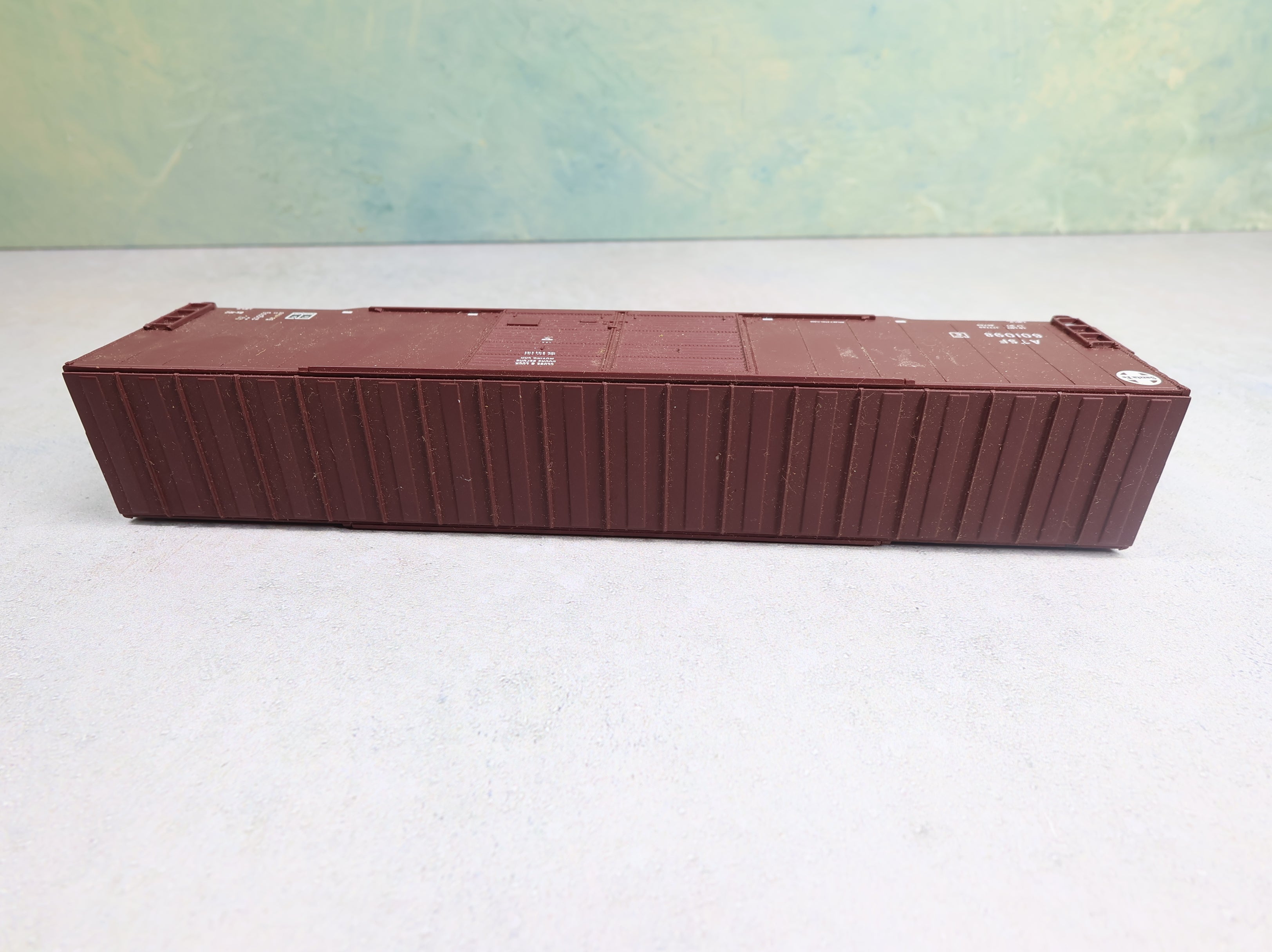 USED Walthers HO Scale 60' DD Box Car Santa Fe ATSF #601098