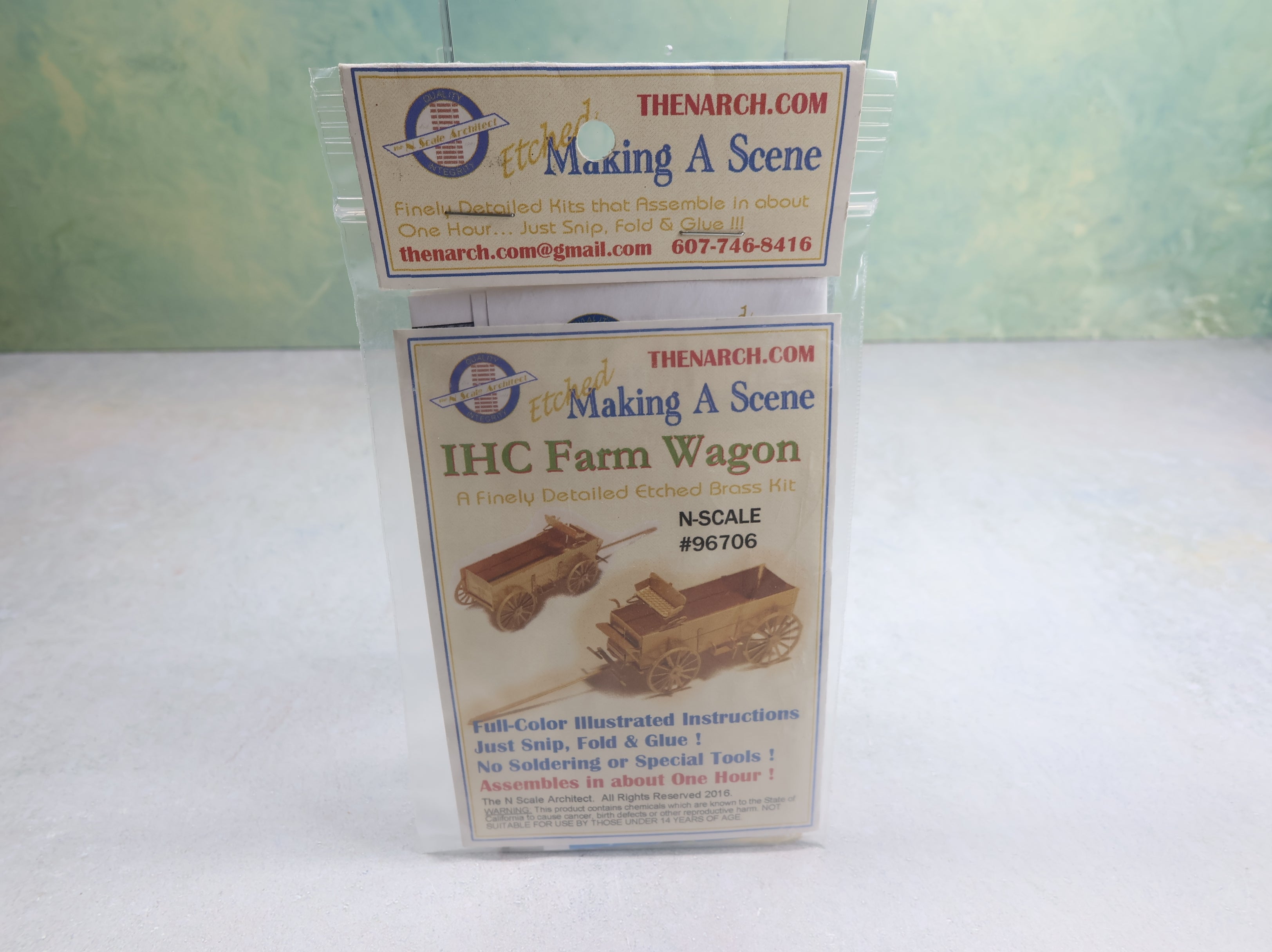 The N Architect 96706 N Scale Etched Brass IHC Farm Wagon KIT