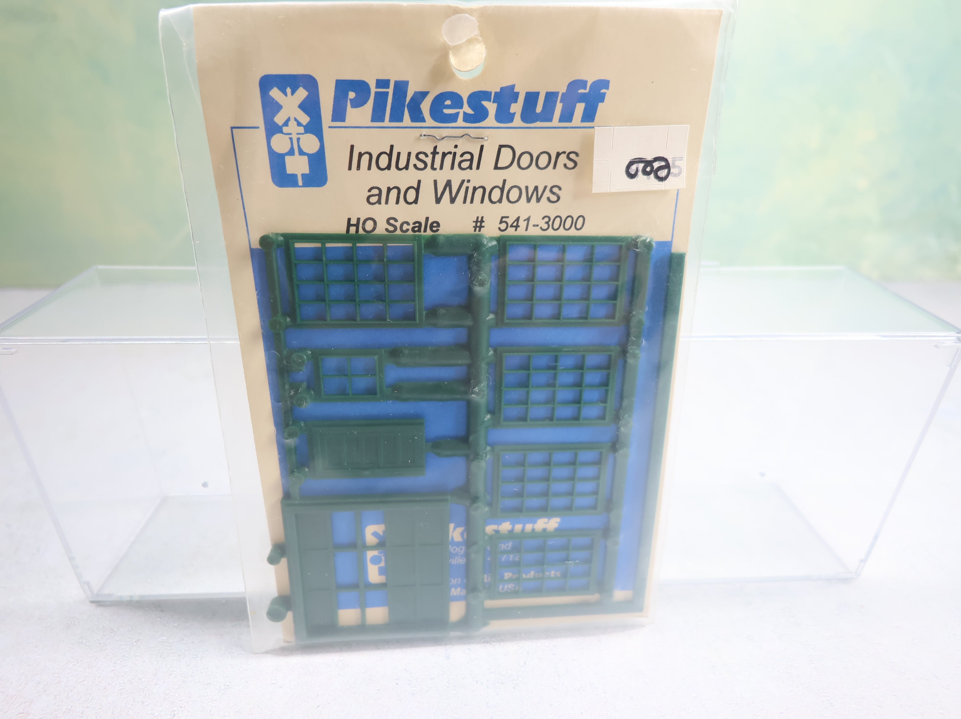 Pikestuff 541-3000 HO Scale Industrial Doors & Windows Green