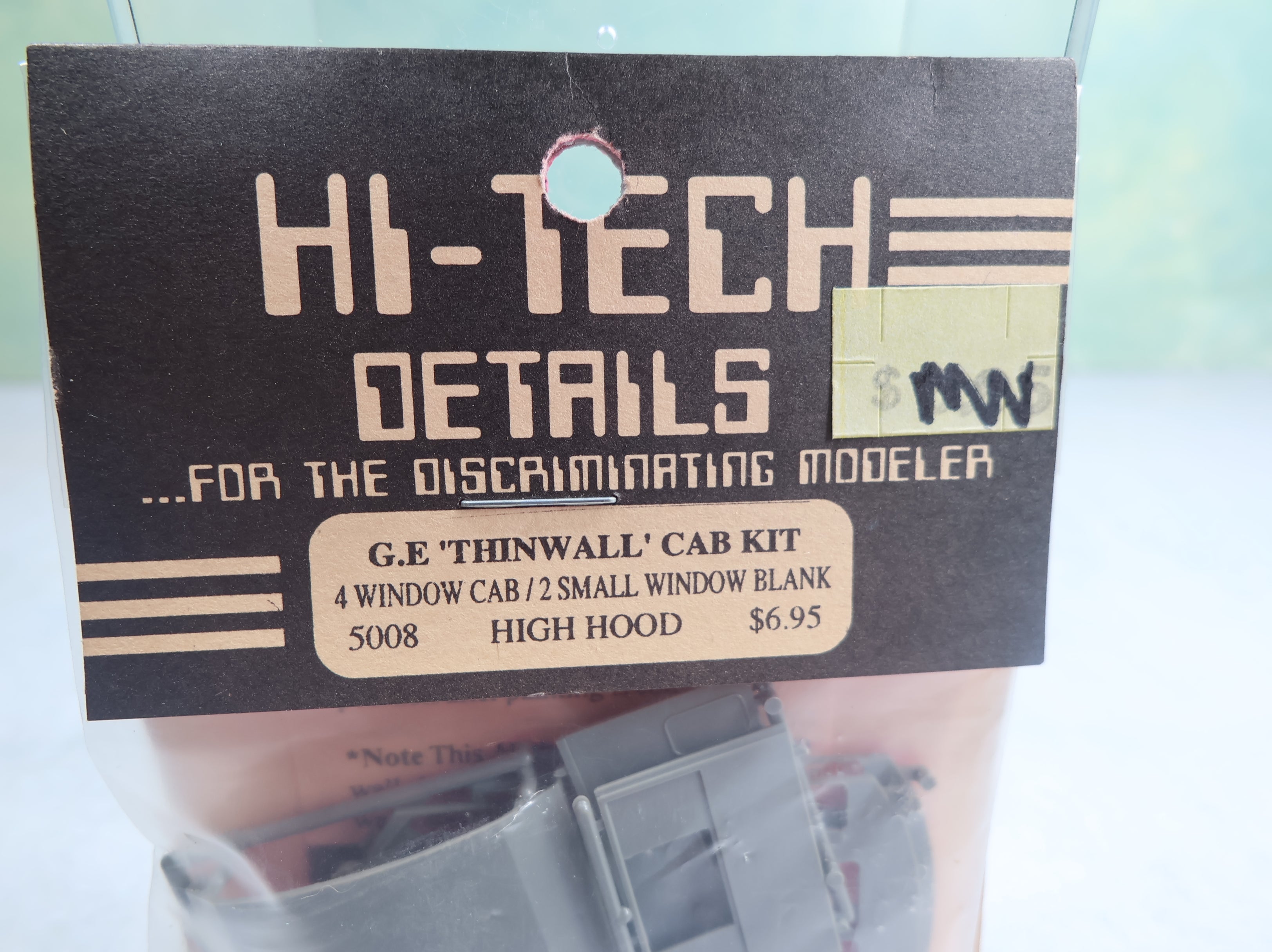 USED Hi-Tech Details 5008 HO Scale GE ThinWall Cab Detail Kit (4 window cab/2 small window blank) High Hood