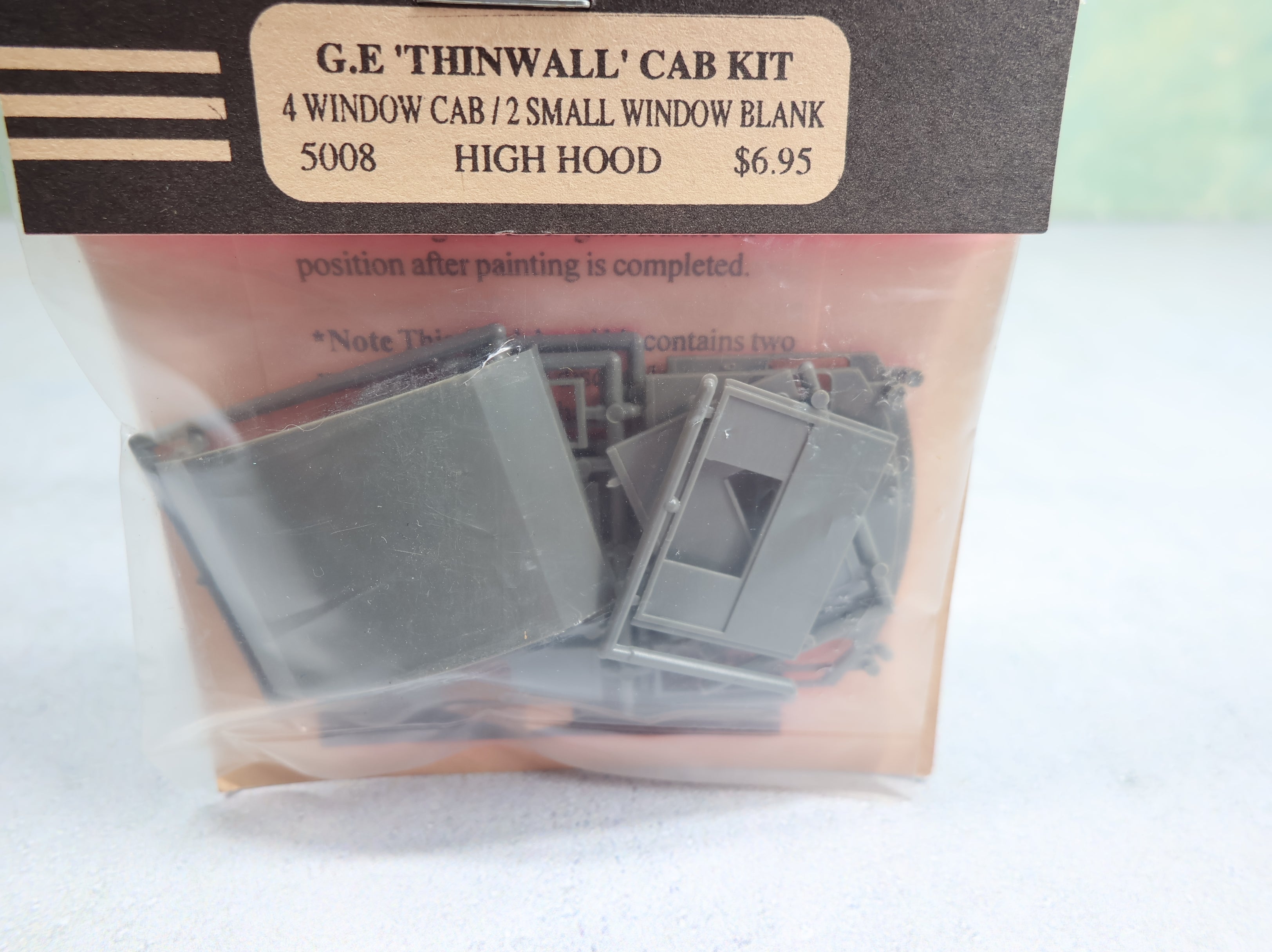 USED Hi-Tech Details 5008 HO Scale GE ThinWall Cab Detail Kit (4 window cab/2 small window blank) High Hood