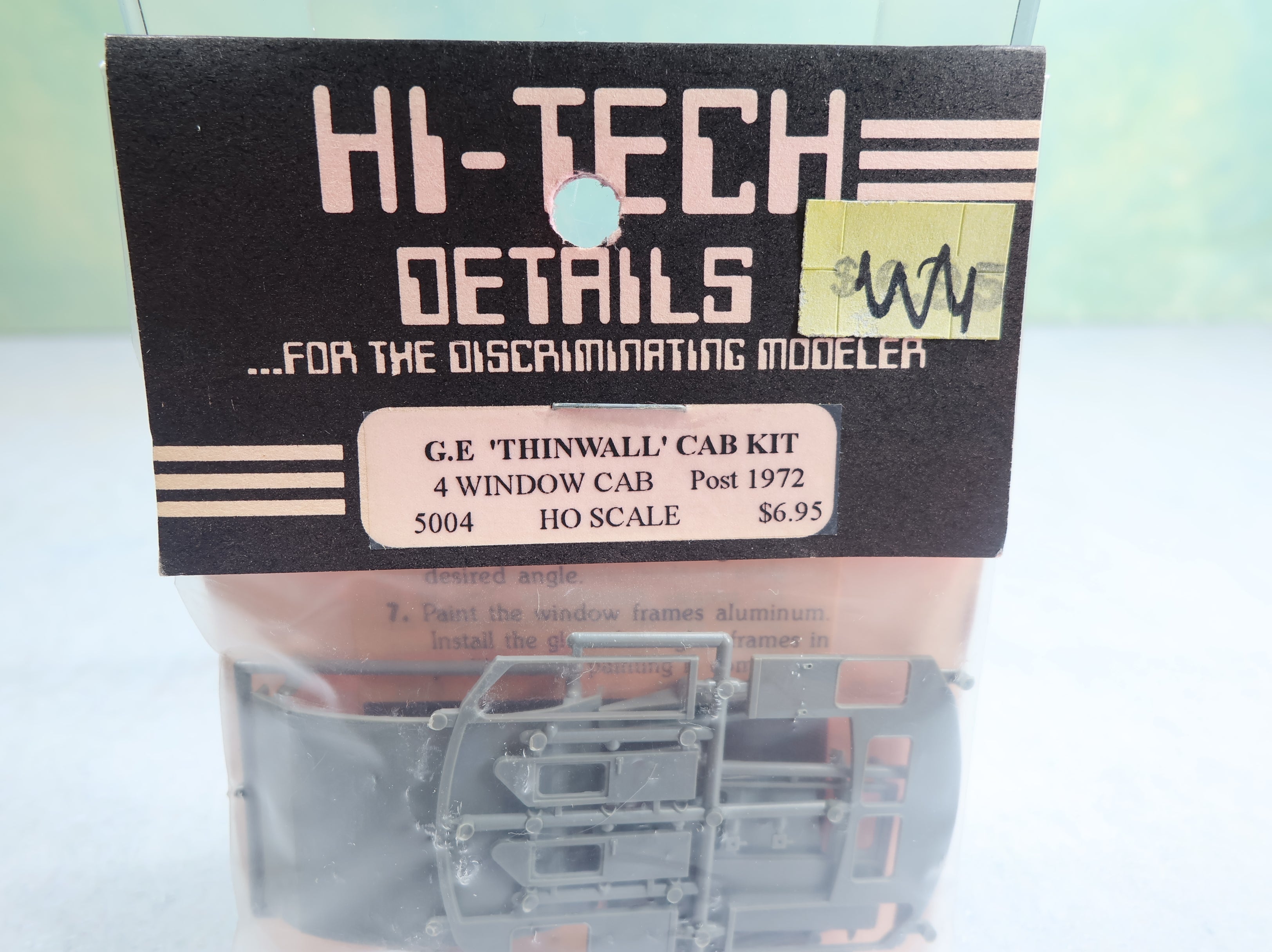 USED Hi-Tech Details 5004 HO Scale GE ThinWall Cab Detail Kit (4 window cab) Post 1972
