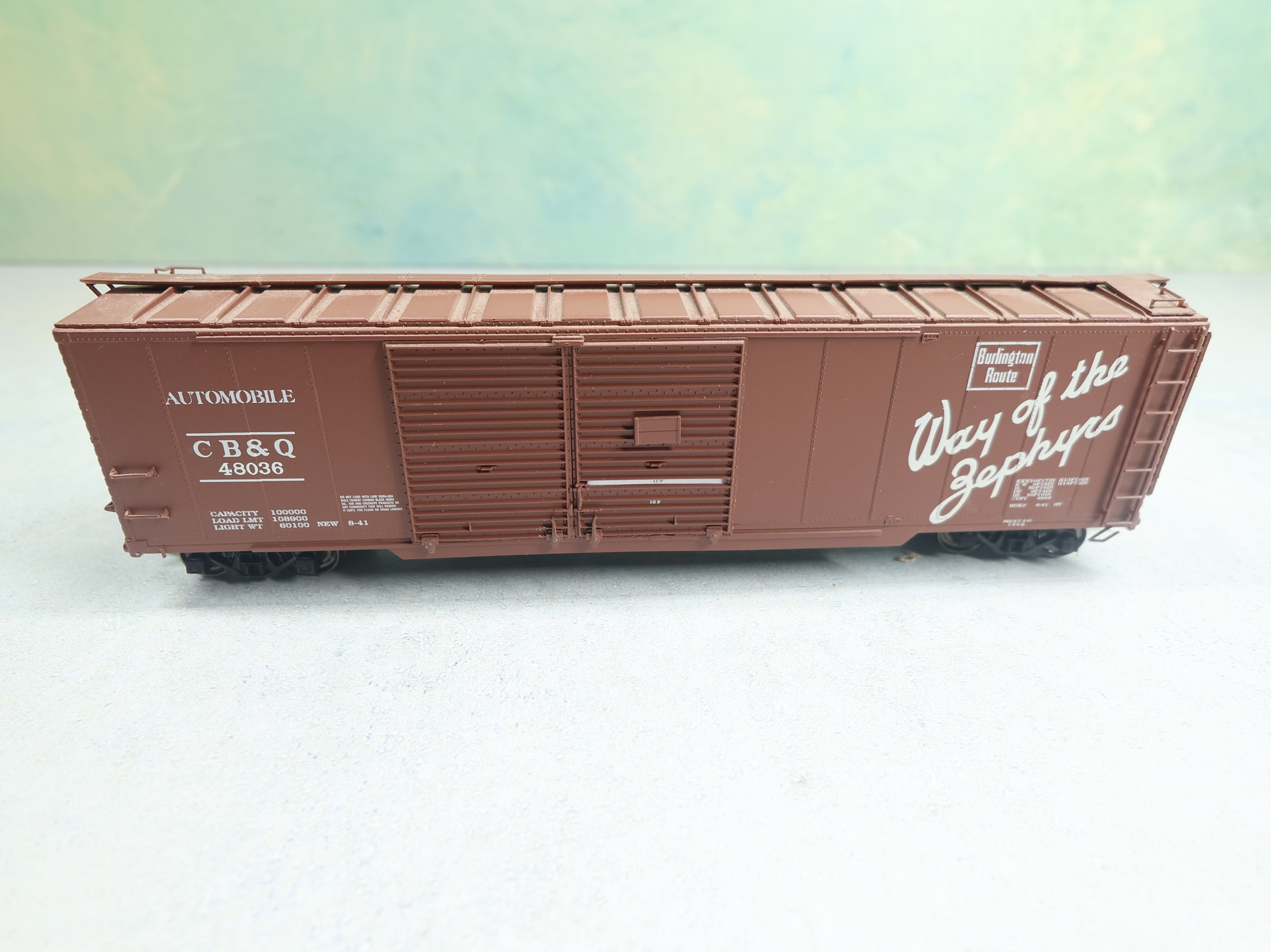 USED Life-Like HO Scale Proto 50' DD Auto Box Car Burlington CB&Q #48036