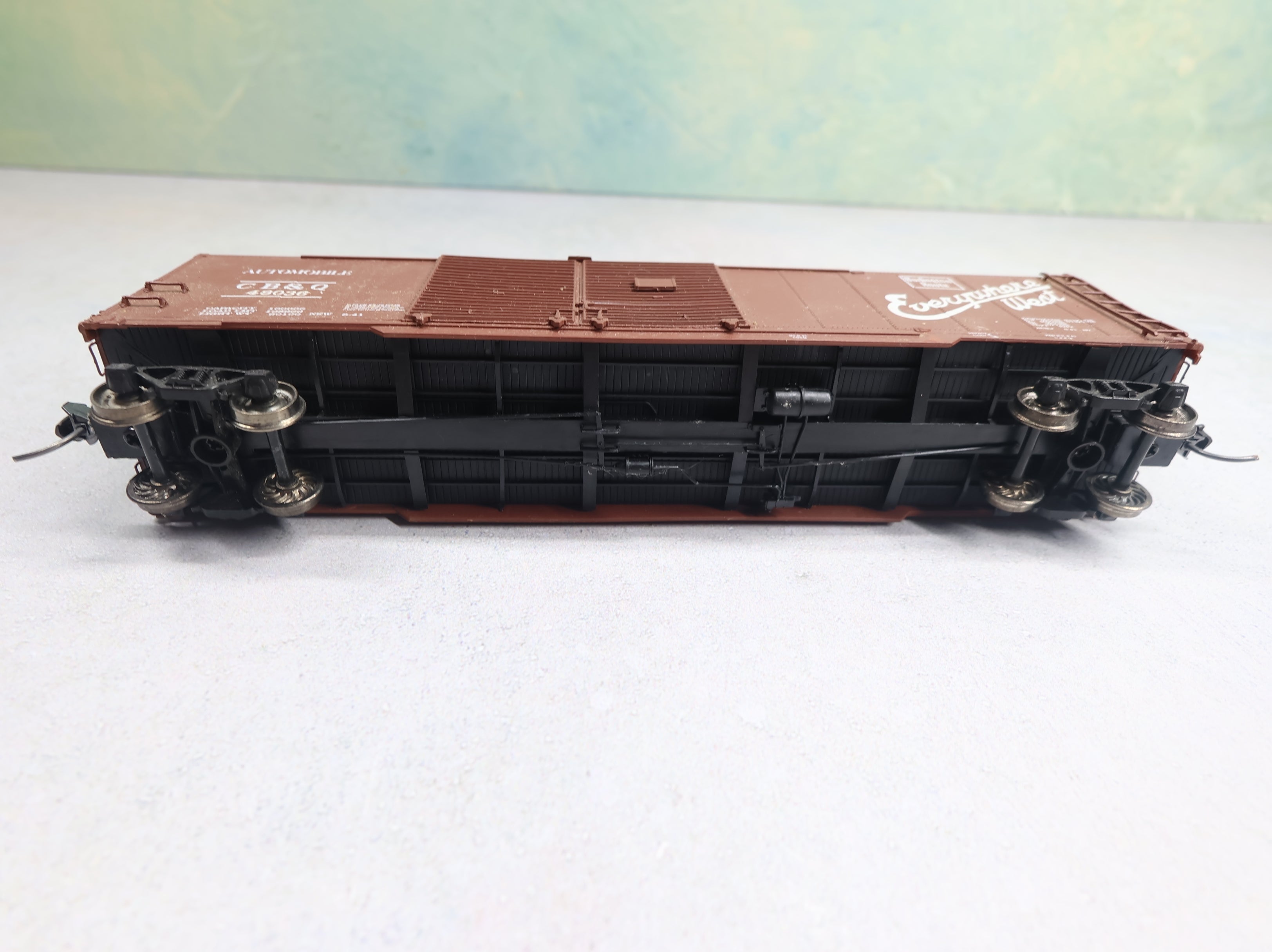 USED Life-Like HO Scale Proto 50' DD Auto Box Car Burlington CB&Q #48036