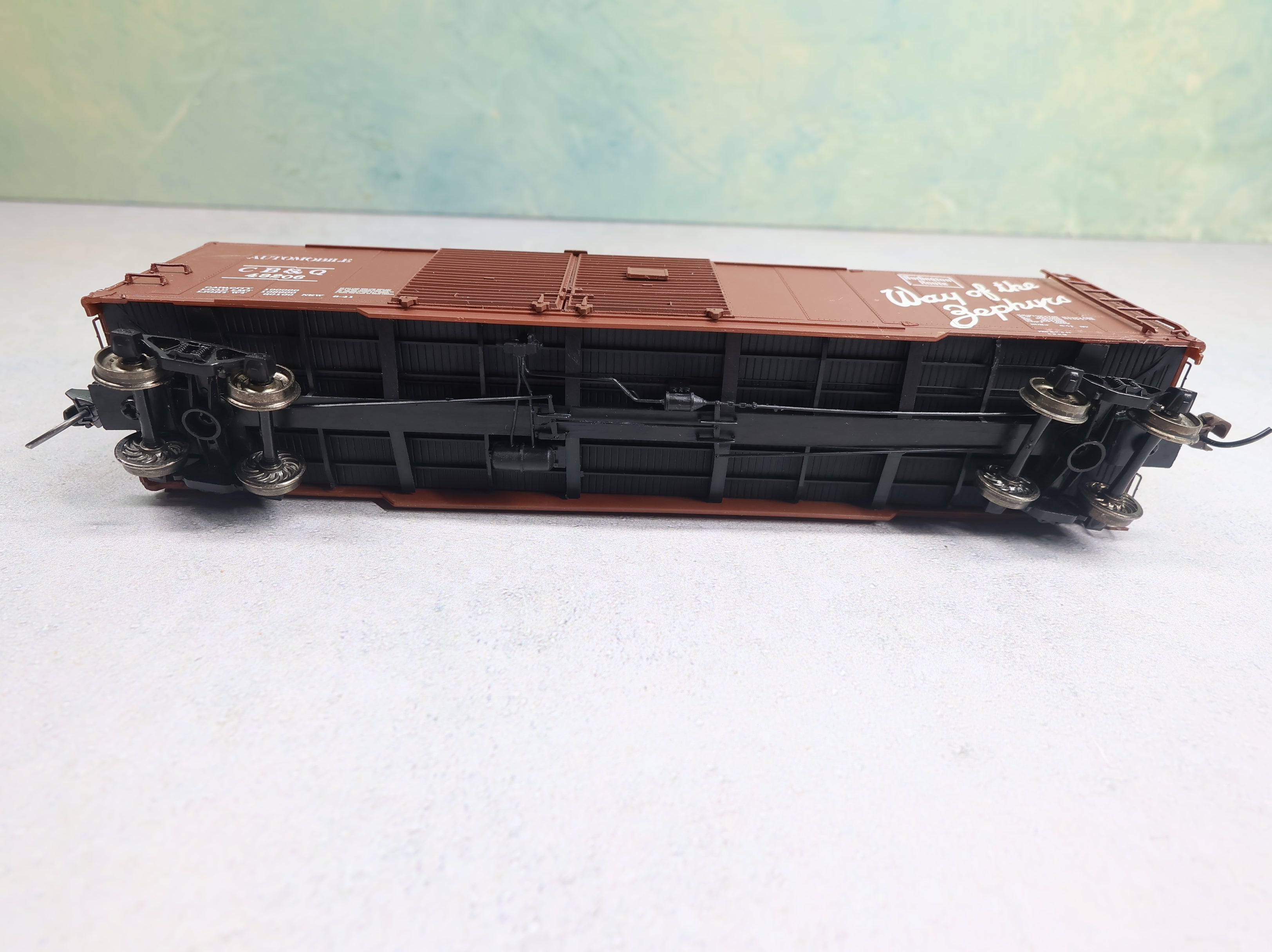 USED Life-Like HO Scale Proto 50' DD Auto Box Car Burlington CB&Q #48206