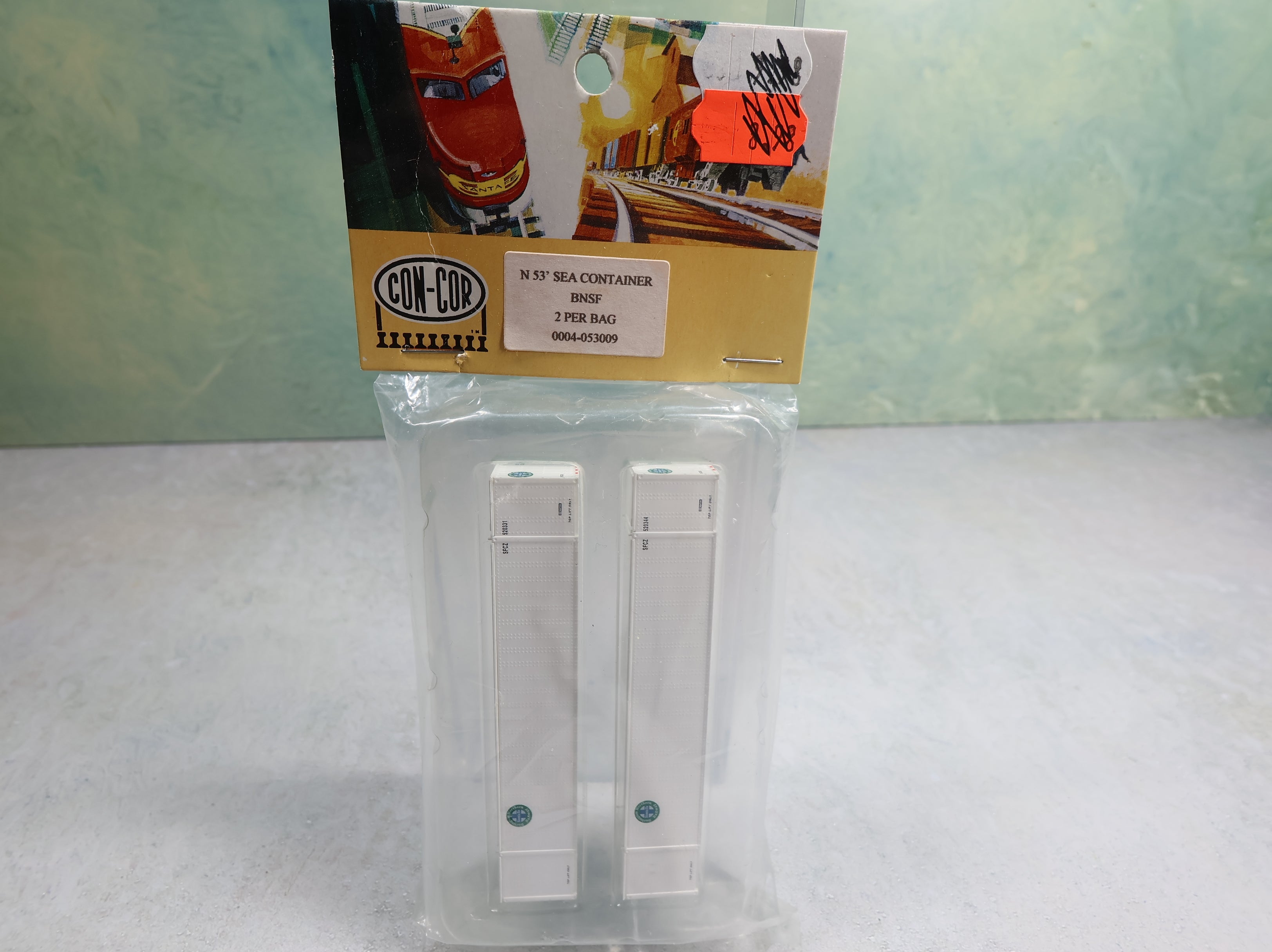 Con-Cor #4-053009 N Scale 53' Sea Container BNSF (2 pcs)