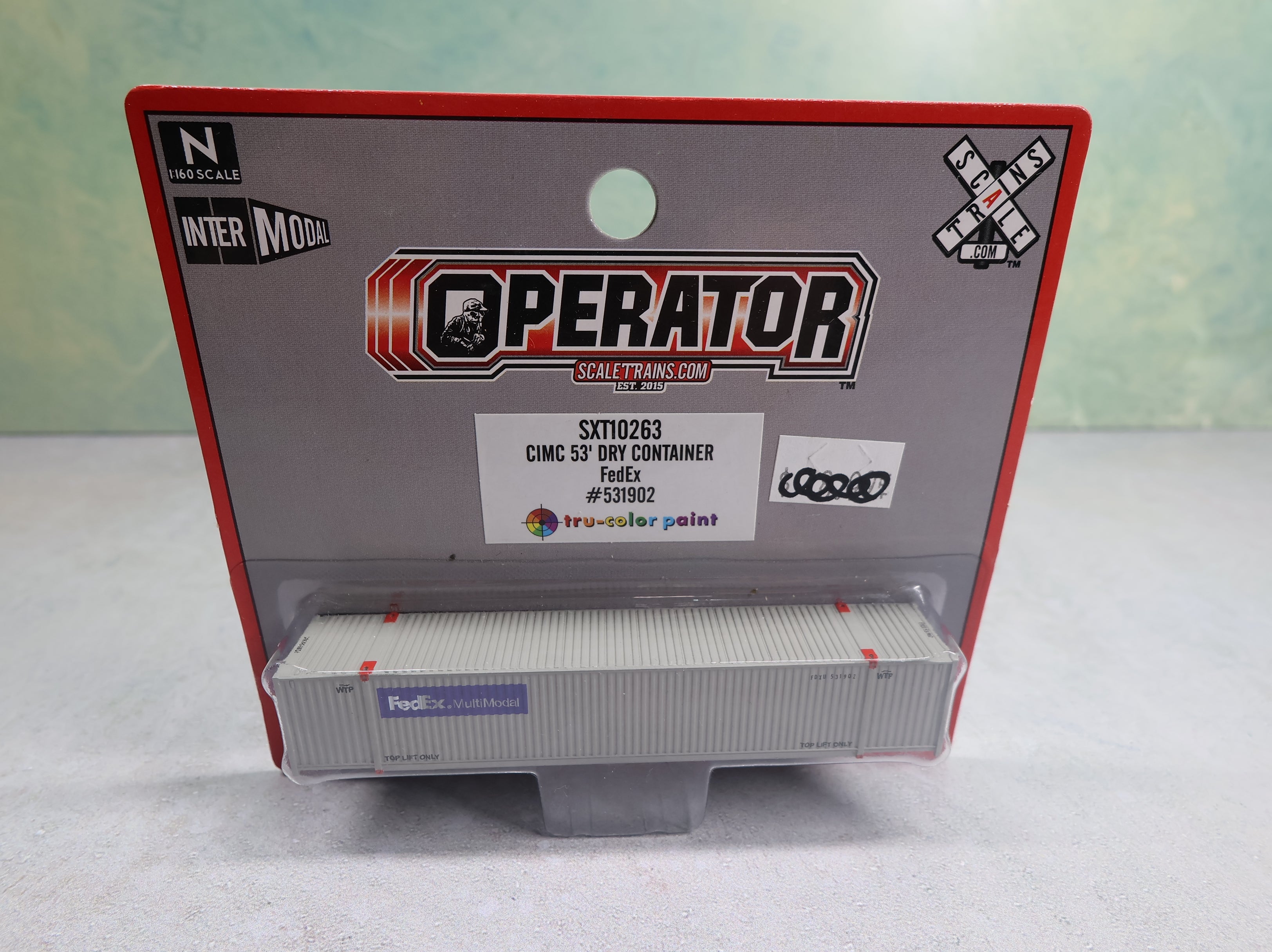 ScaleTrains SXT10263 N Scale CIMC 53' Dry Container FedEx #531902