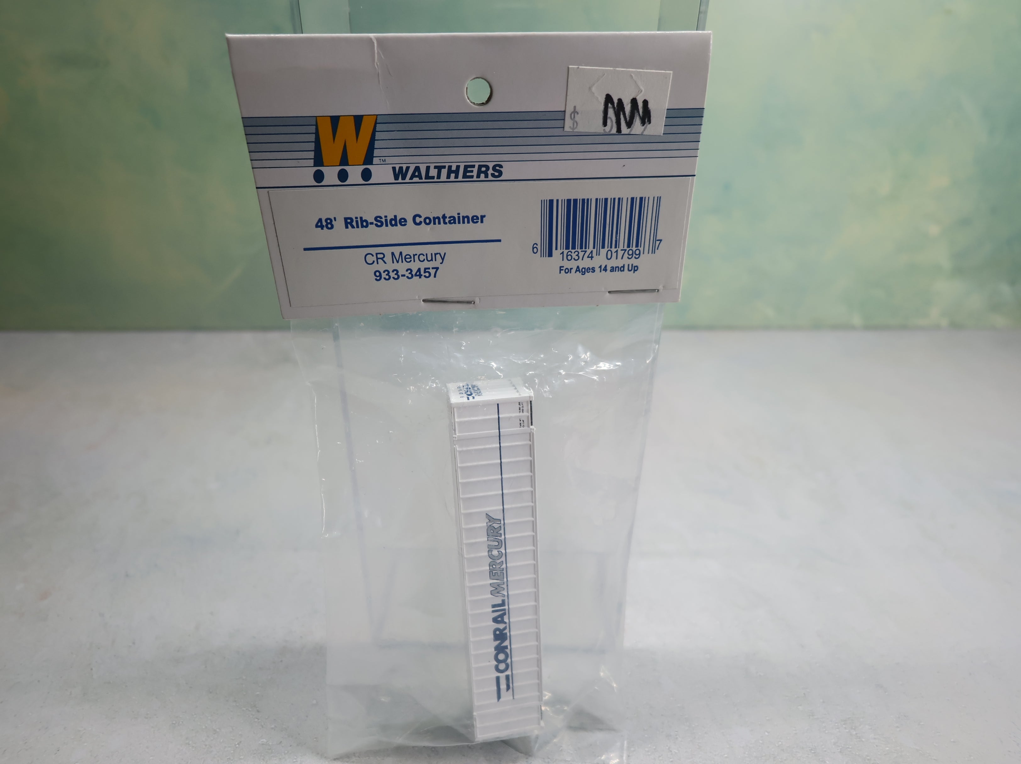 Walthers 933-3457 N Scale 48' Rib-Side Container Conrail Mercury