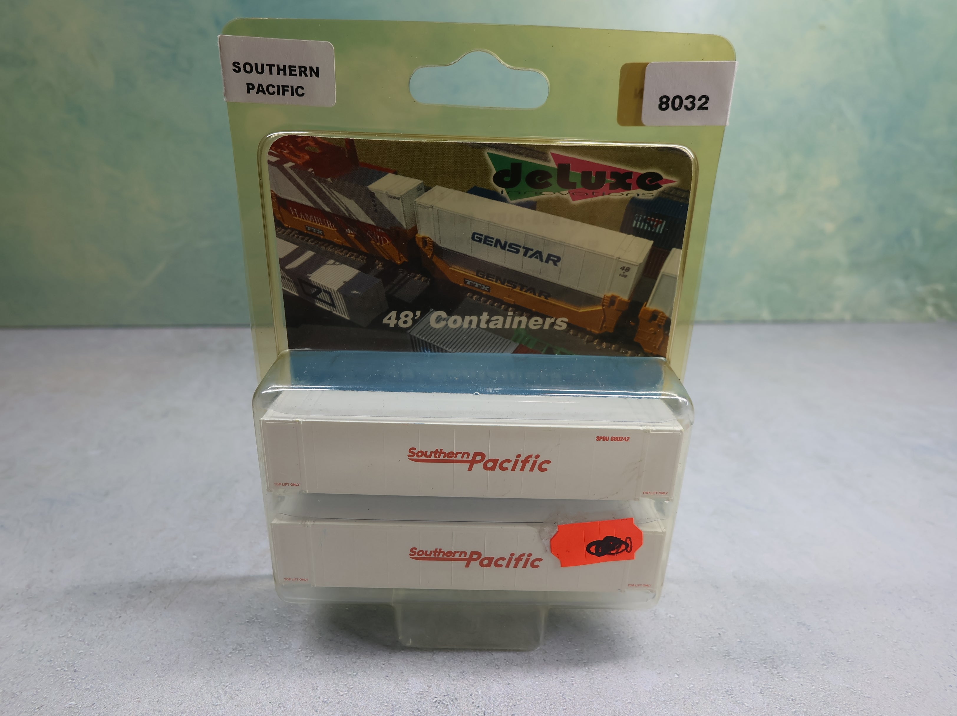 USED Deluxe 8032 N Scale 48' Containers Southern Pacific (2 pcs)