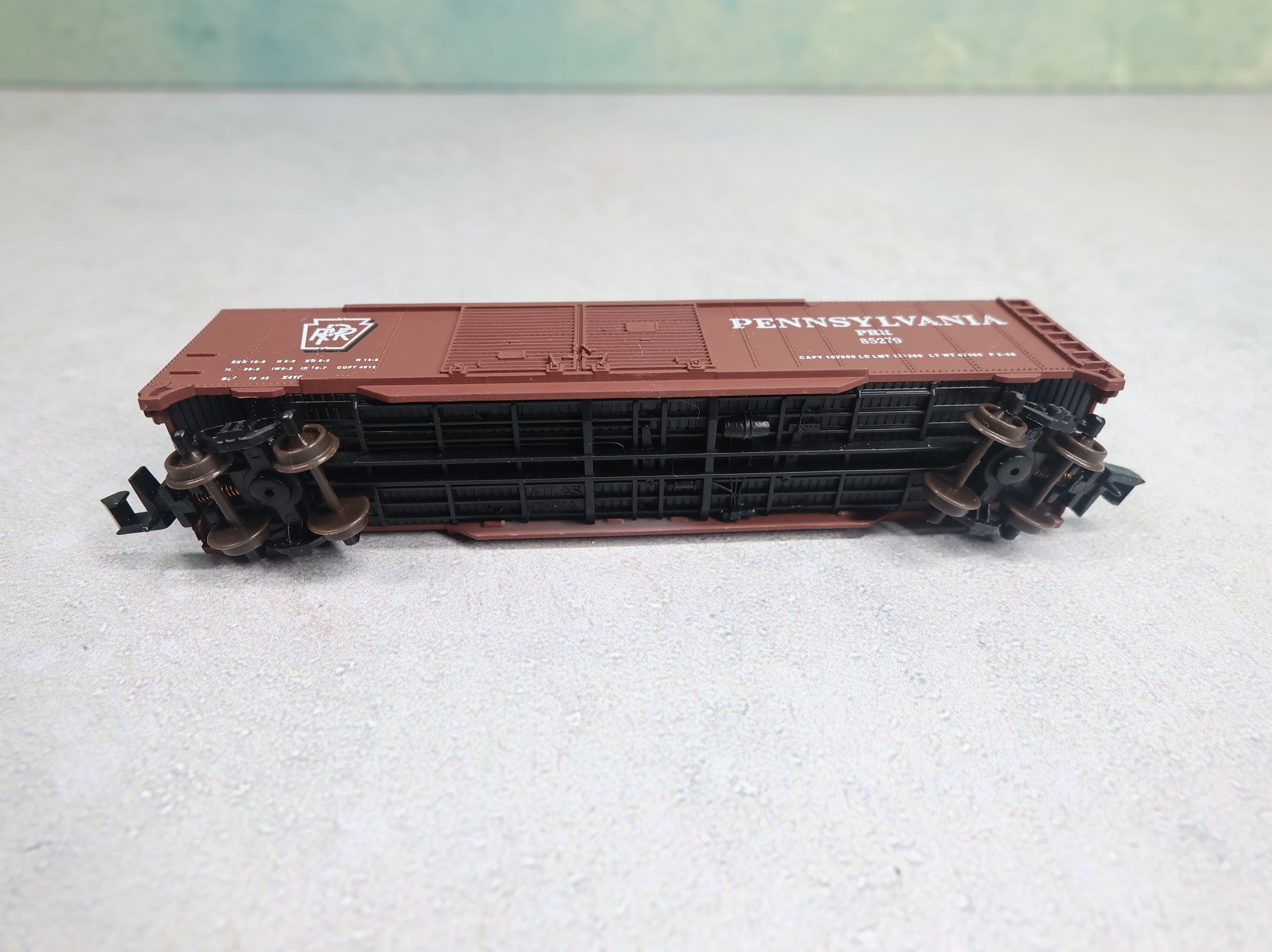 USED Atlas 36051 N Scale 50' DD Box Car Pennsylvania PRR #85279
