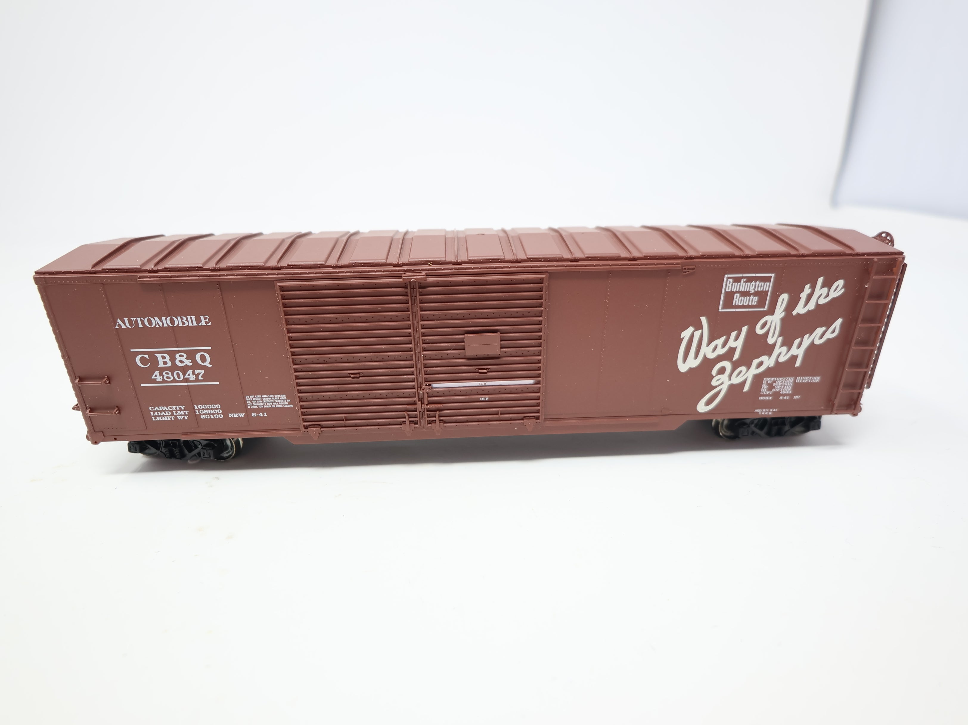 USED Life-Like HO Scale Proto2000 50' Auto Box Car Chicago, Burlington & Quincy CB&Q #48047 KIT