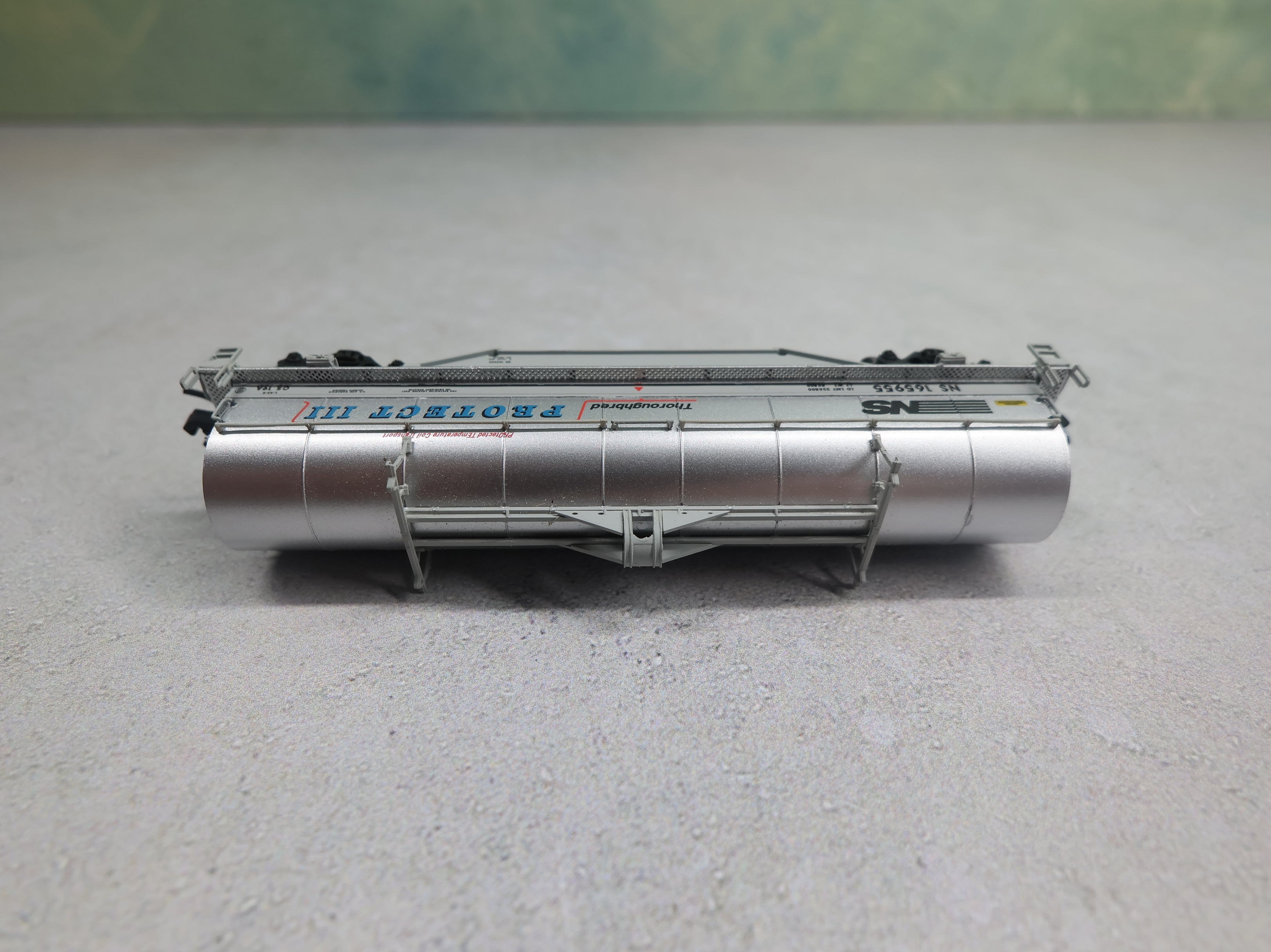 USED Atlas 50000855 N Scale 42' Coil Steel Car Norfolk Southern NS #165955 Knuckle Couplers