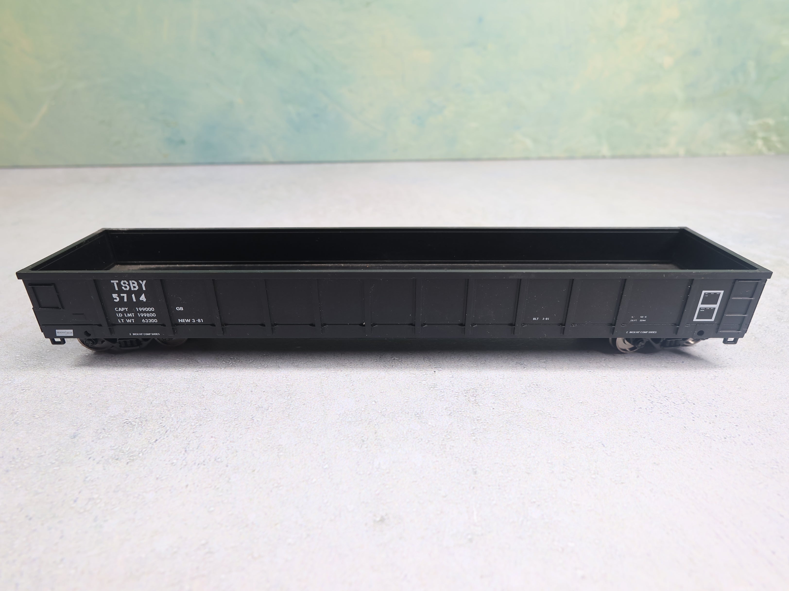 USED Atlas HO Scale 52' Gondola Tuscola and Saginaw Bay Railway TSBY #5714
