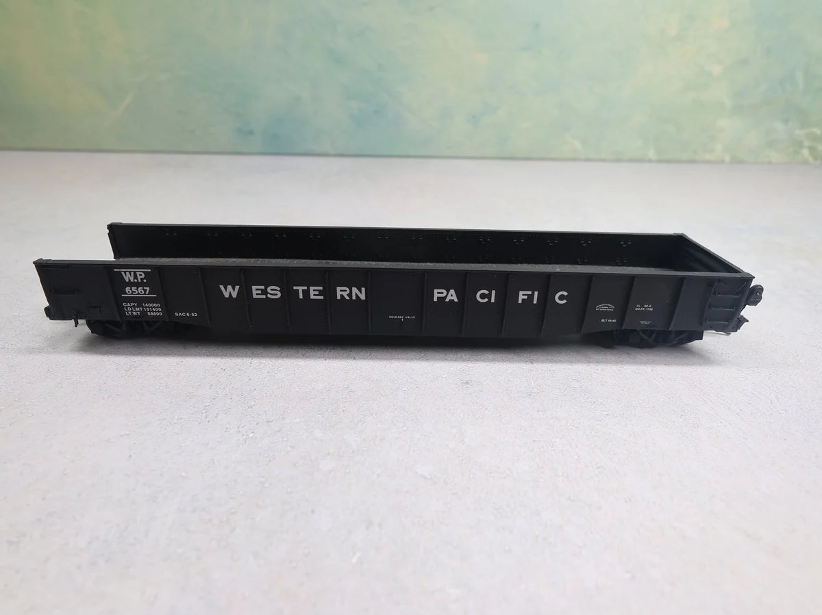 USED Life-Like HO Scale 52'6" Drop End Mill Gondola Western Pacific WP #6509 Proto2000